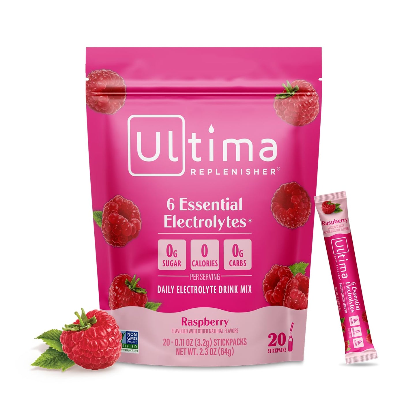 Ultima Replenisher Electrolyte Hydration Powder, 20 Count Stick Packs, Variety Pack