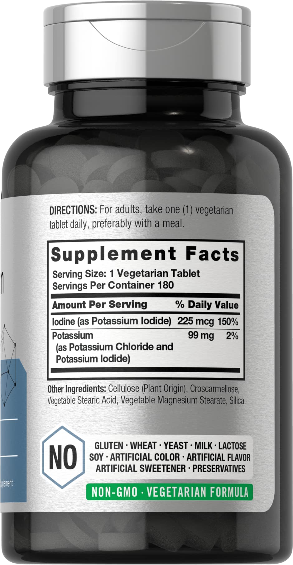 Horbäach Potassium Chloride Supplement Plus Iodine Tablets 180