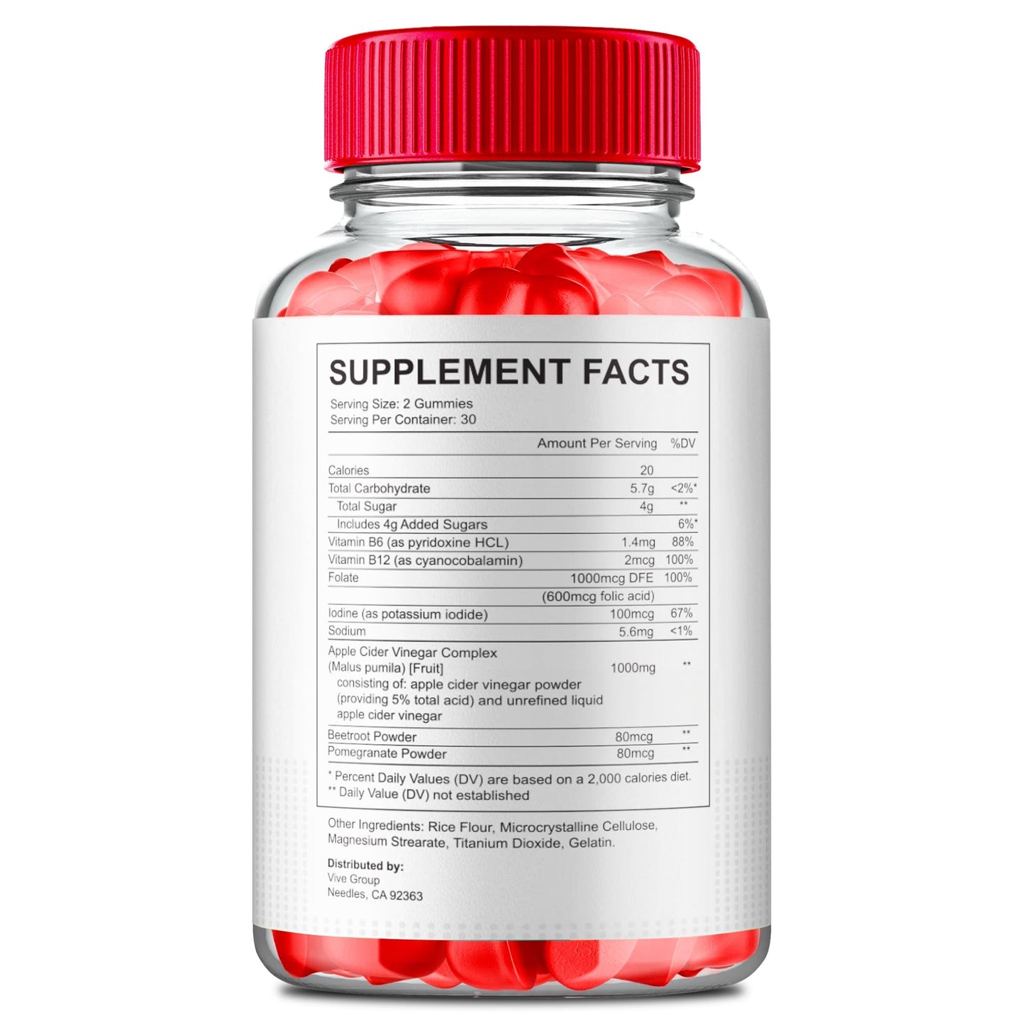 VIVE MD Vital Surge ACV Gummies 180 Count