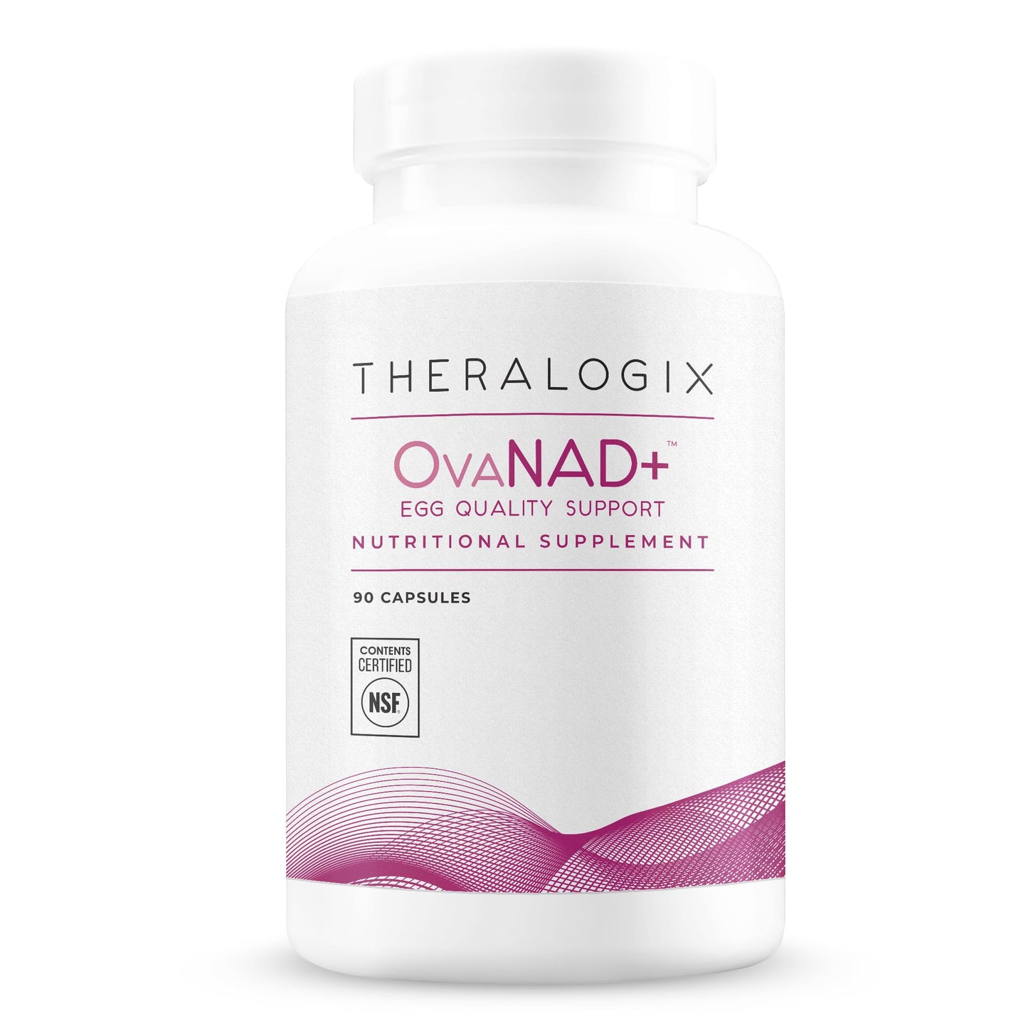 Theralogix OvaNAD+ Egg Quality Support Nicotinamide Riboside (NR) & Pterostilbene Capsules, 90 Count