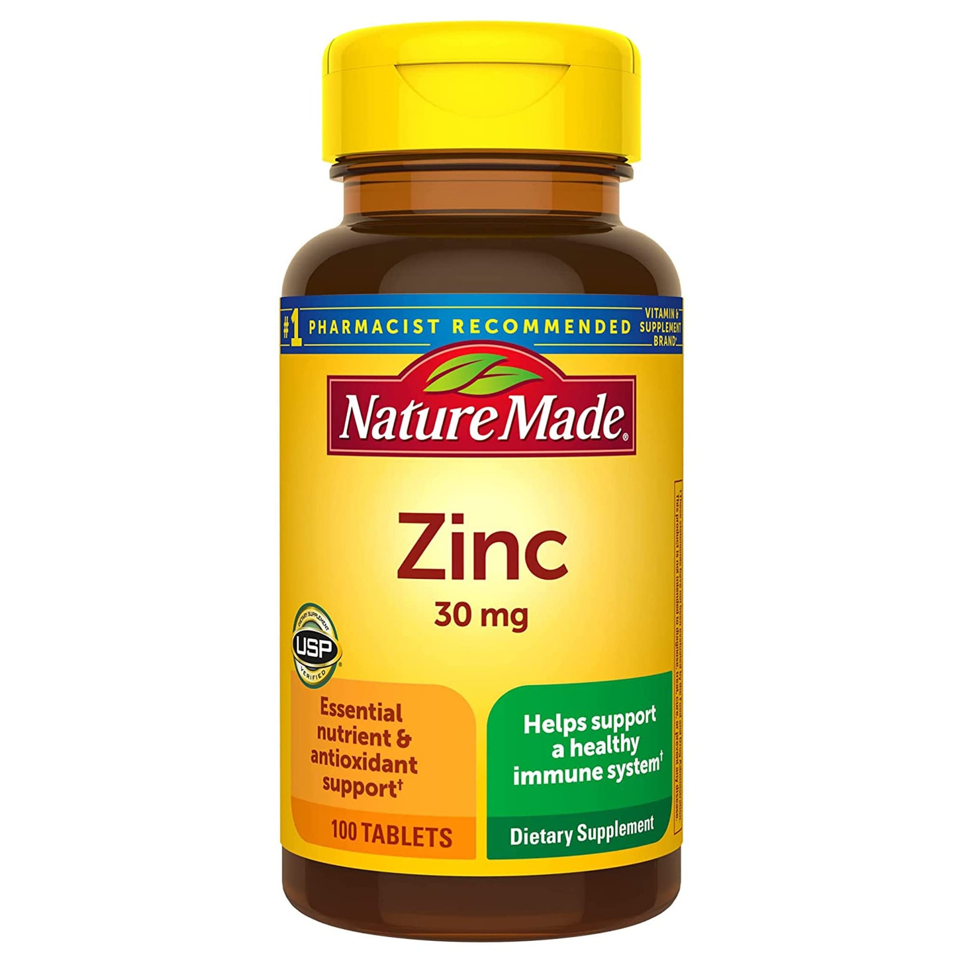 Nature Made Zinc 30mg Tablet, 100 Count