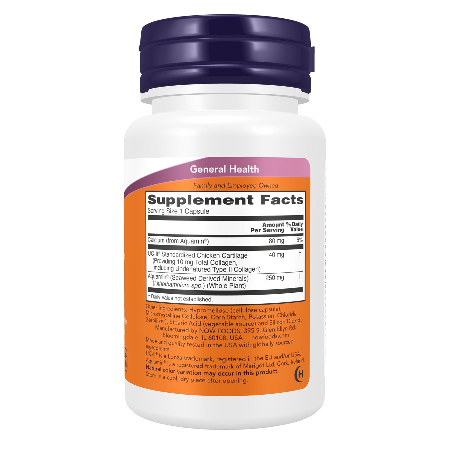 NOW Foods UC-II Type II Collagen with Undenatured Type II Collagen Capsules, 60 Capsules