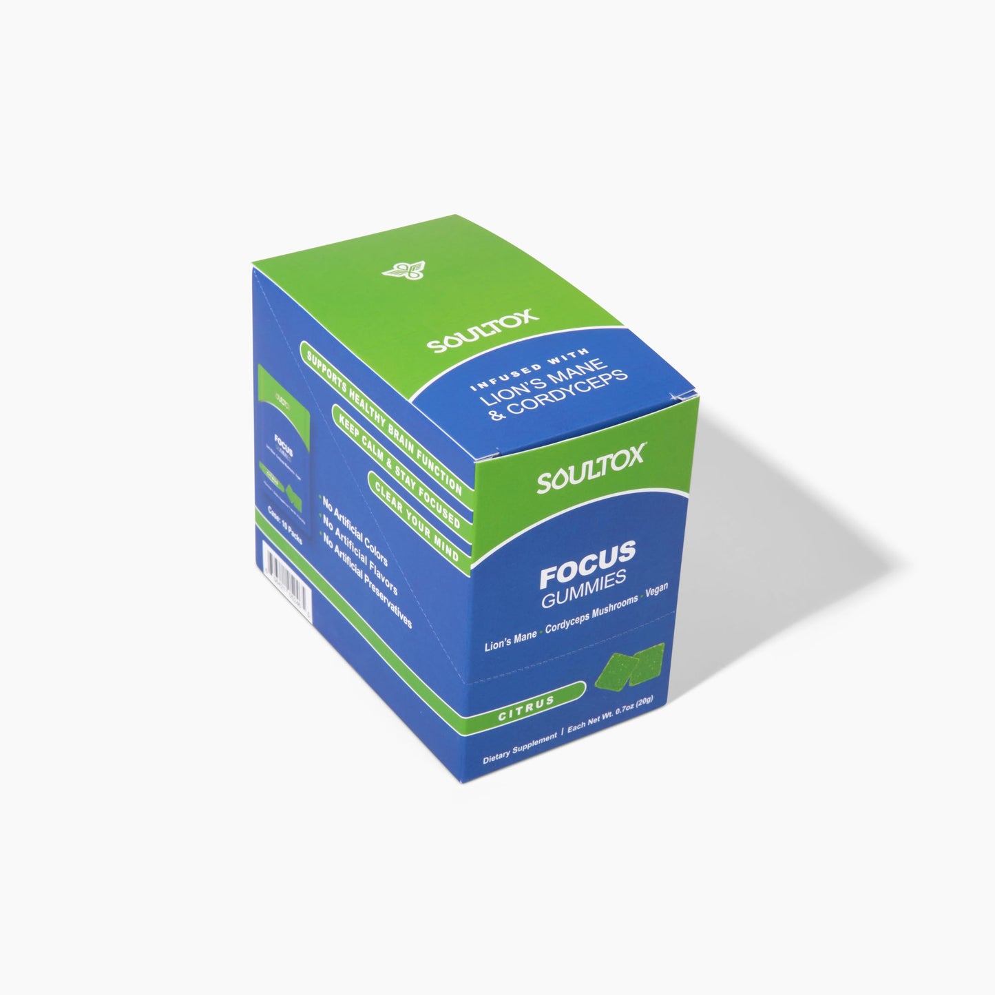 Lucky Soul Soultox Focus Lion's Mane - Gummies - 1 Pack