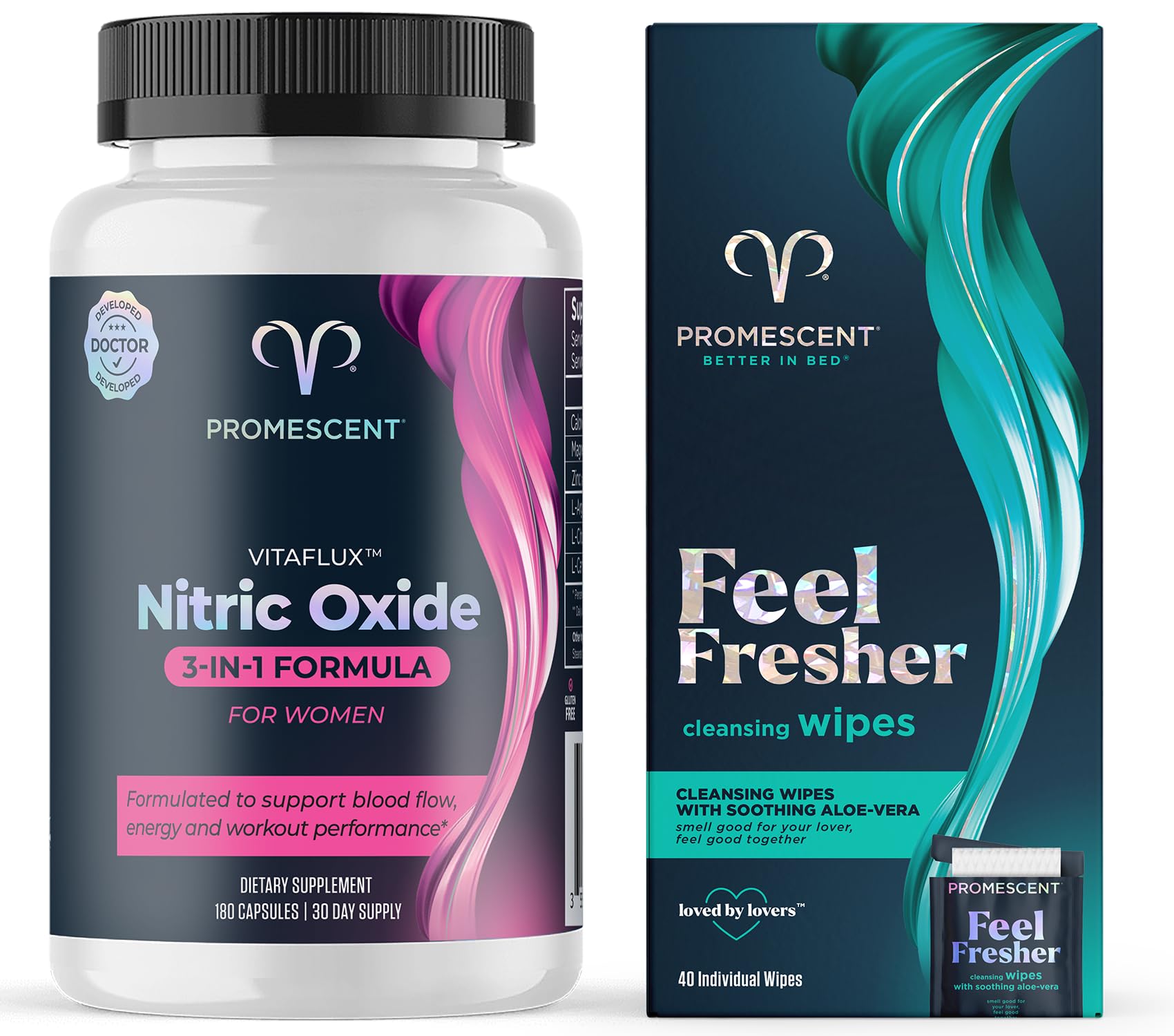 Promescent VitaFLUX Women's Nitric Oxide Booster Supplement Capsules, 220 Capsules