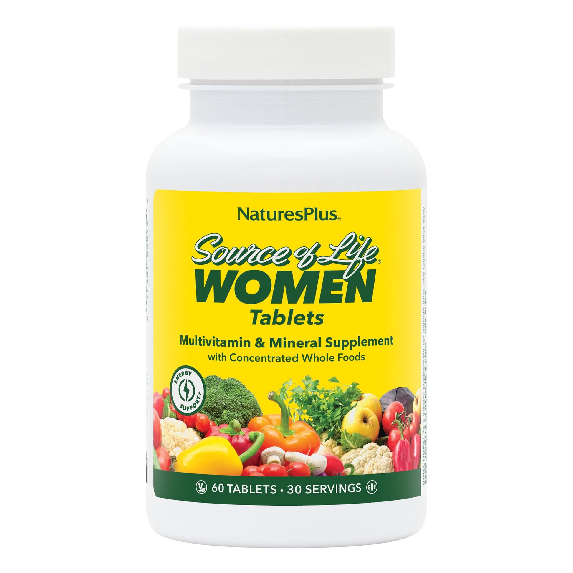 NaturesPlus Source of Life Women Multivitamin & Mineral Supplement Tablet, 60 Tablets