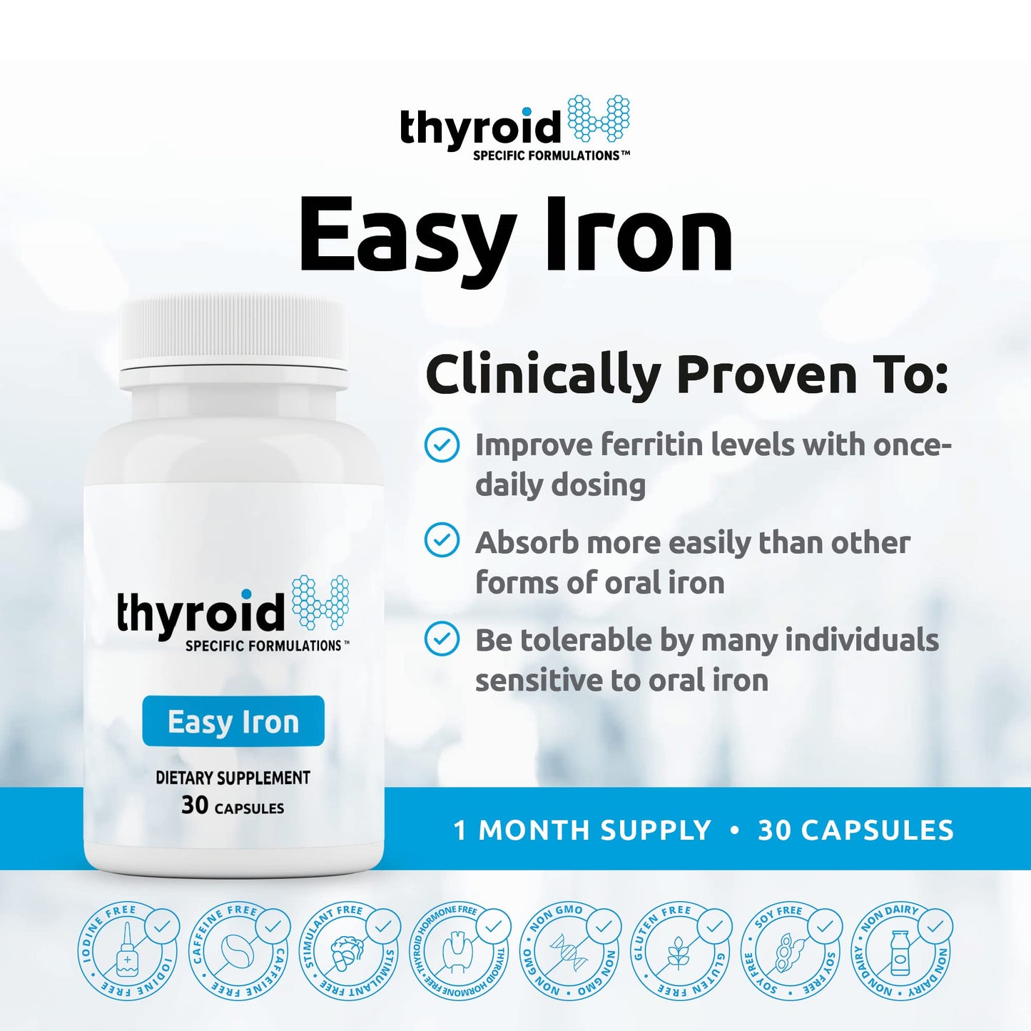 Thyroid Specific Formulations Easy Iron 30 Capsules