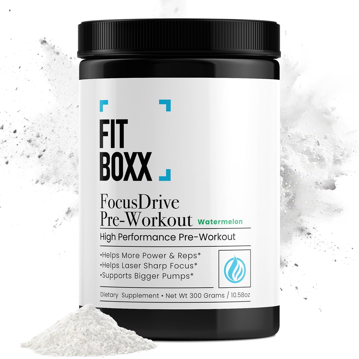 Fit Boxx FocusDrive Pre-Workout Powder 10.58 Ounce, 30 Servings
