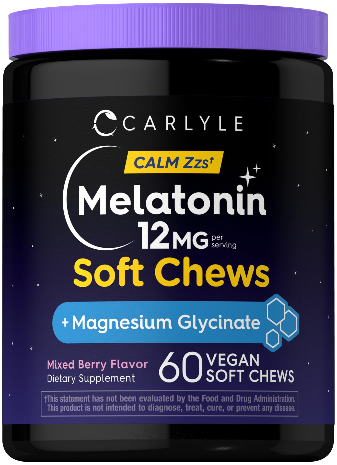 Carlyle Melatonin 12mg Soft Chews, 60 Count