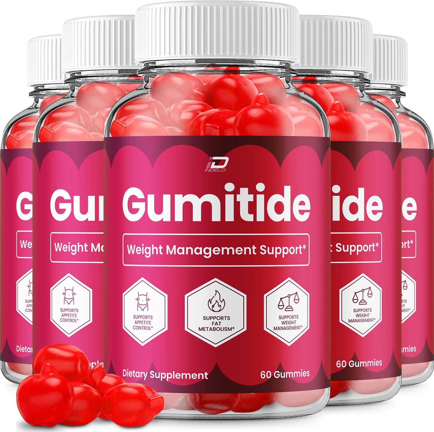 Indelo Gumitide ACV Gummies, 300 Gummies