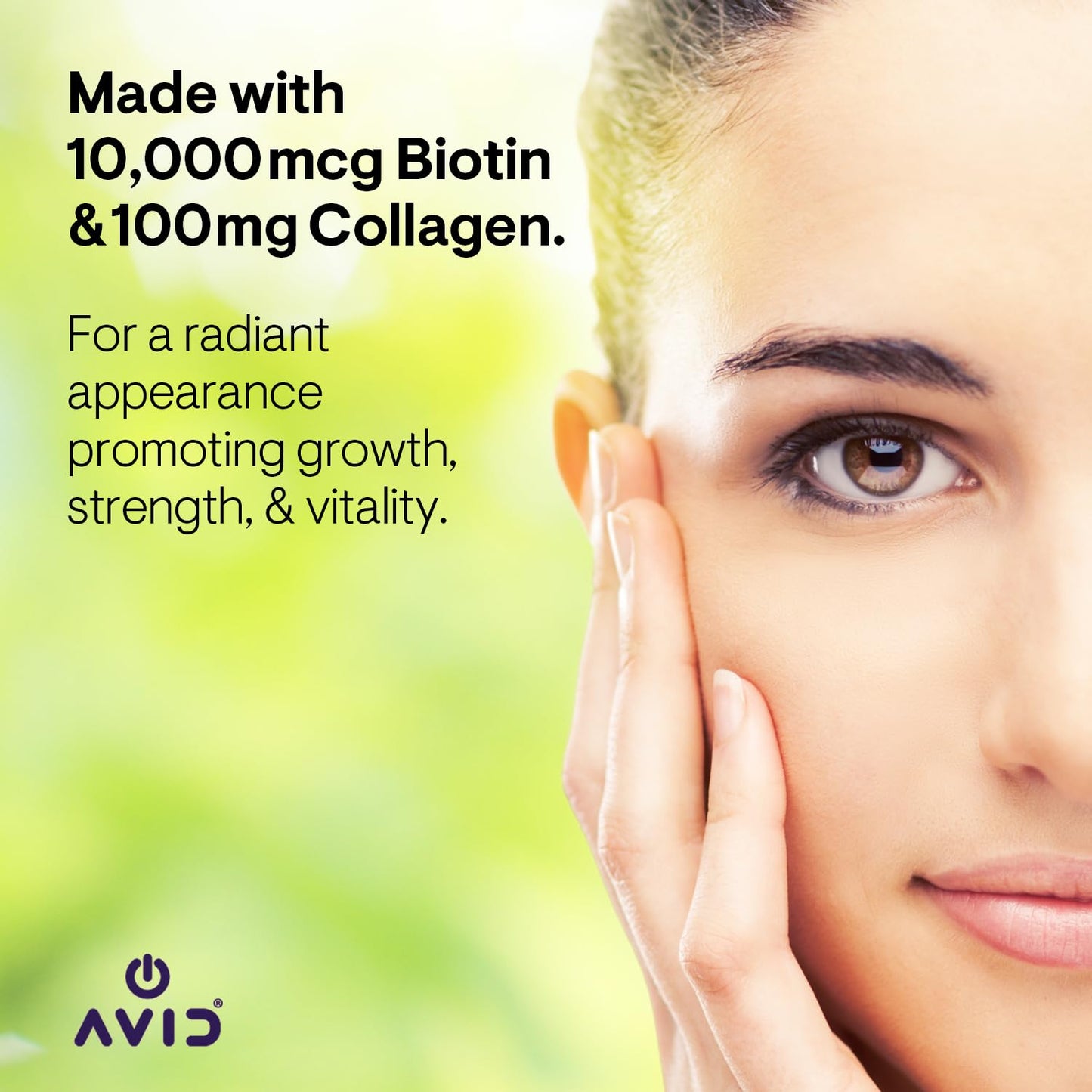Avid Playboy Hair Skin and Nails Vitamins Biotin Collagen Gummies 60 Count
