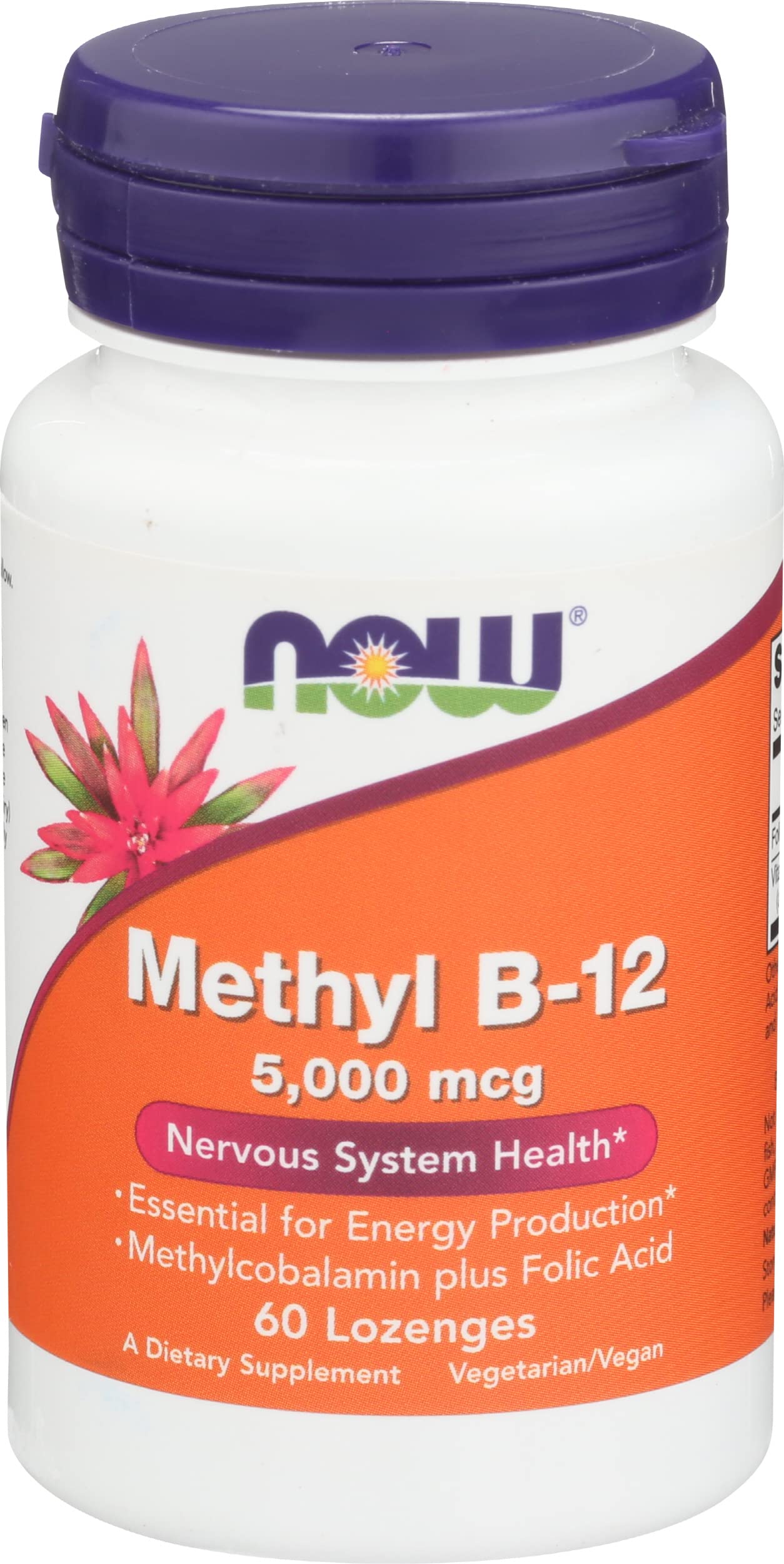 NOW Foods B12 Brain Lozenges Vitamin, 60 Lozenges
