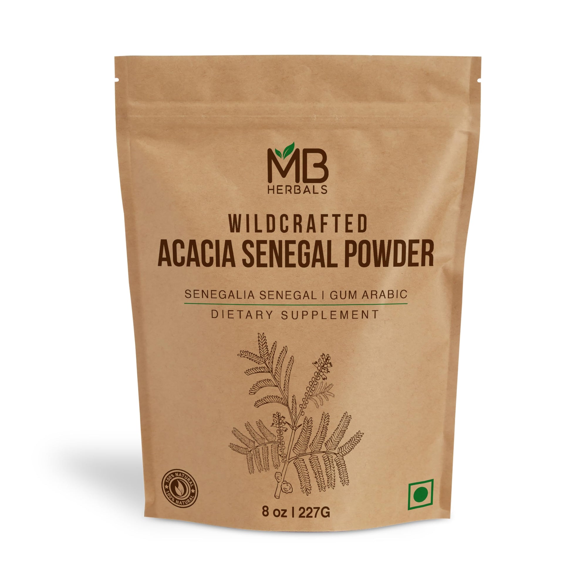 MB Herbals Acacia Gum Powder 8 oz
