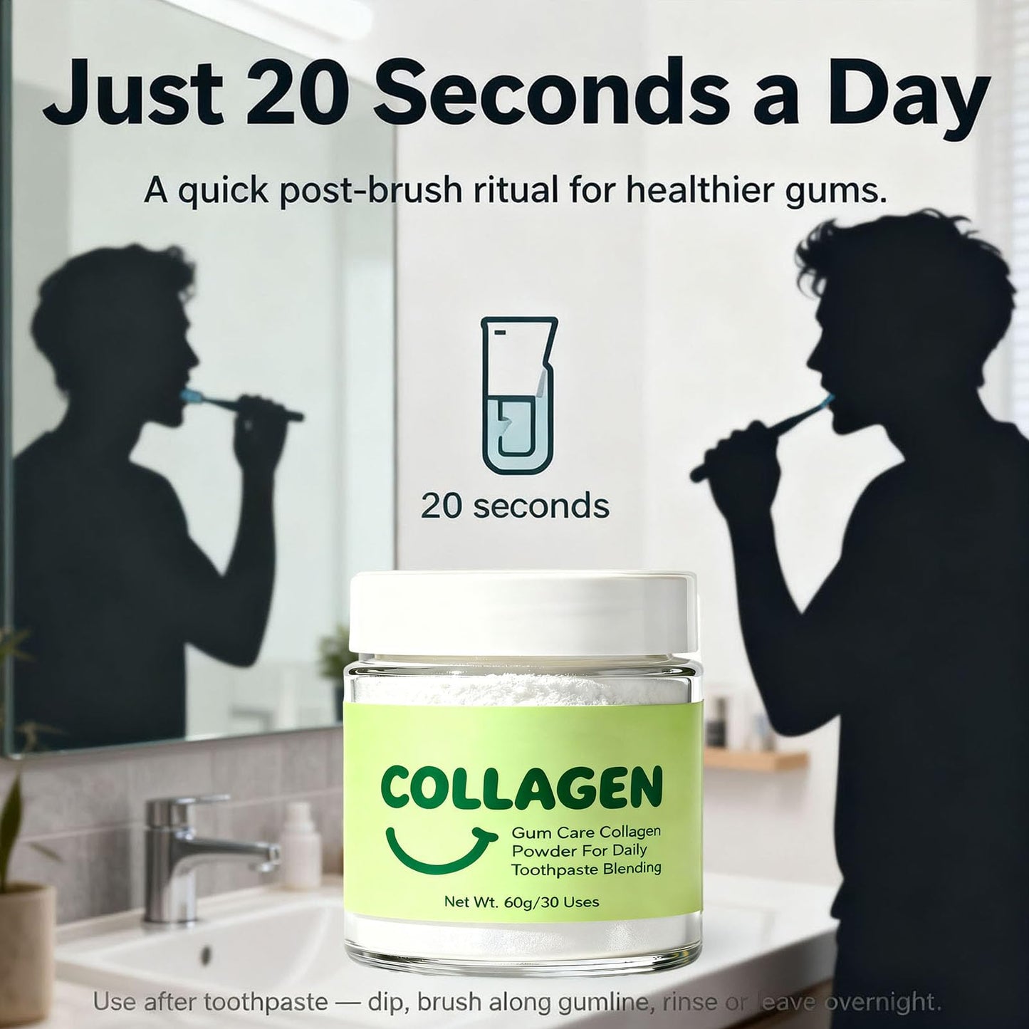 Guliqi Collagen Powder for Gums, 2.12 Ounce
