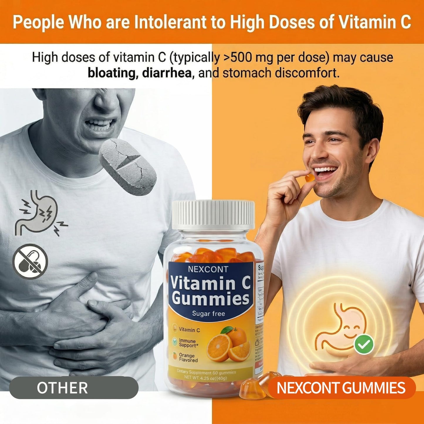 Oopeatol Vitamin C Gummies, 60 Count