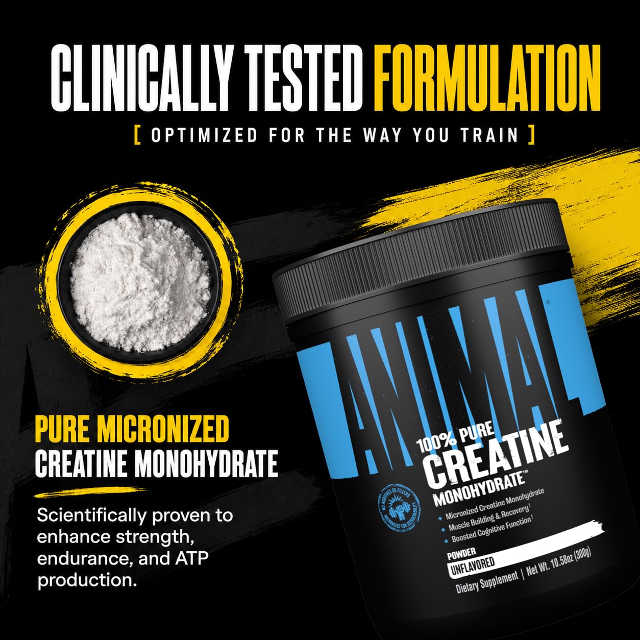 Animal Creatine Monohydrate Powder 500g