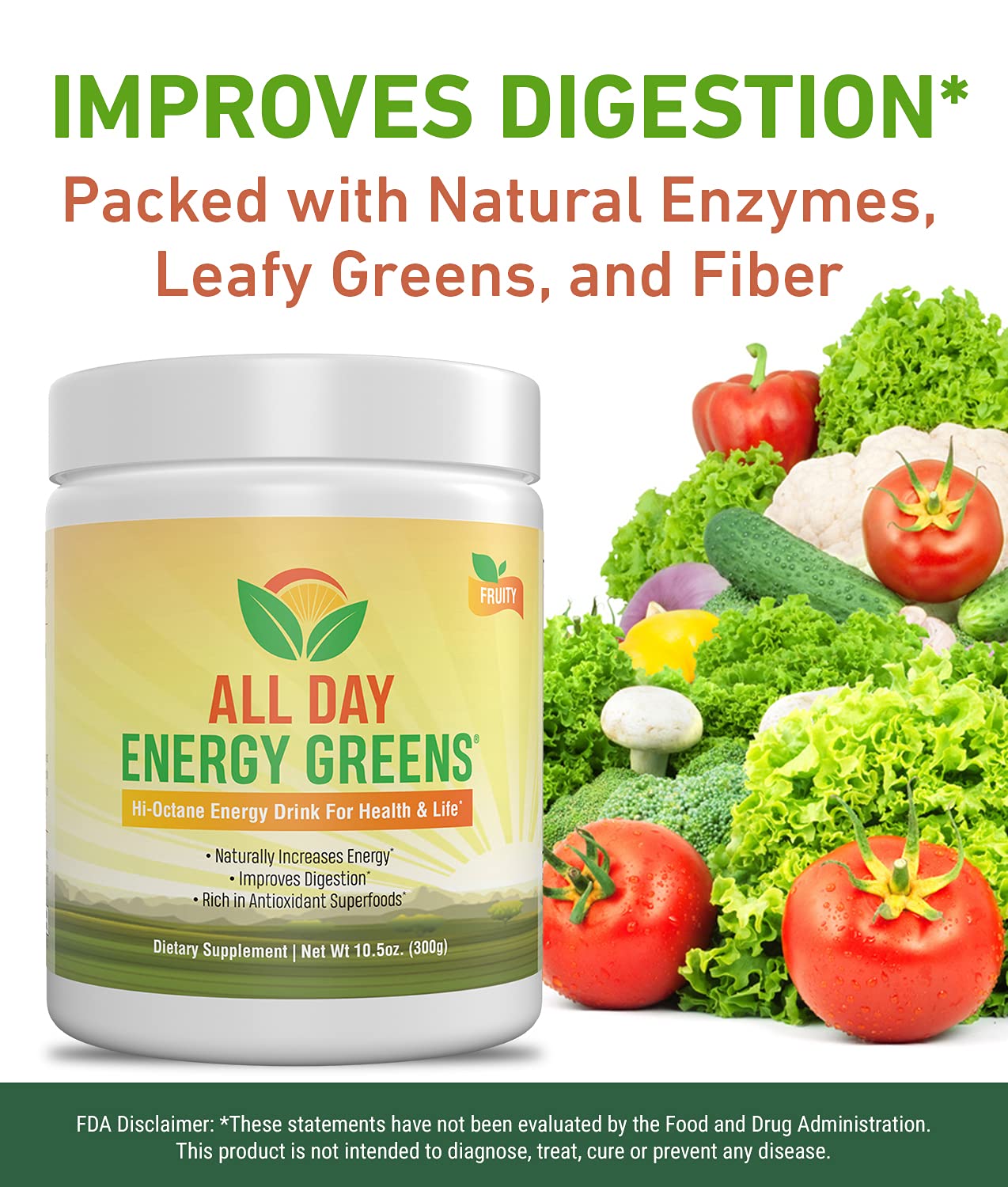 IVL All Day Energy Greens Powder 1 Count