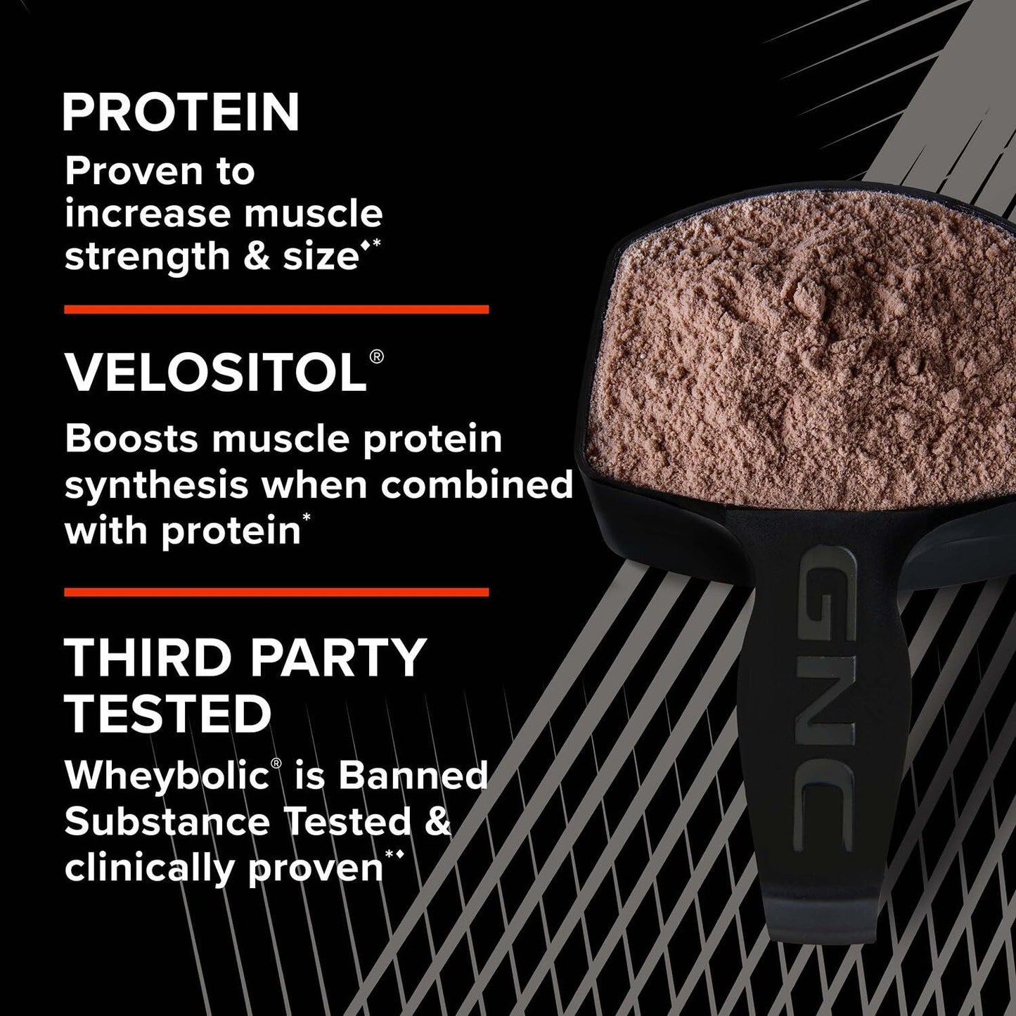 GNC AMP Wheybolic Clinically Proven Protein Powder Cookies and Cream, 10 Servings