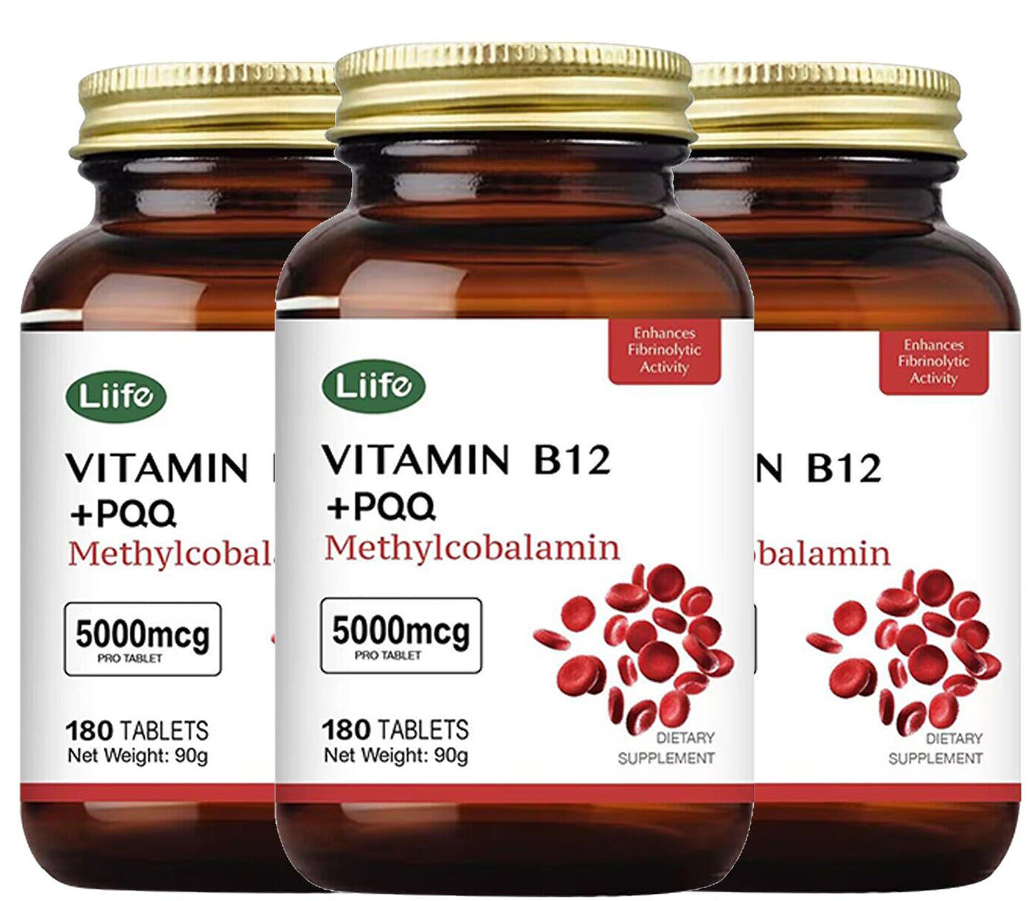 LIIFE Methylcobalamin (PQQ + Active B12) 5000 mcg Softgel 540