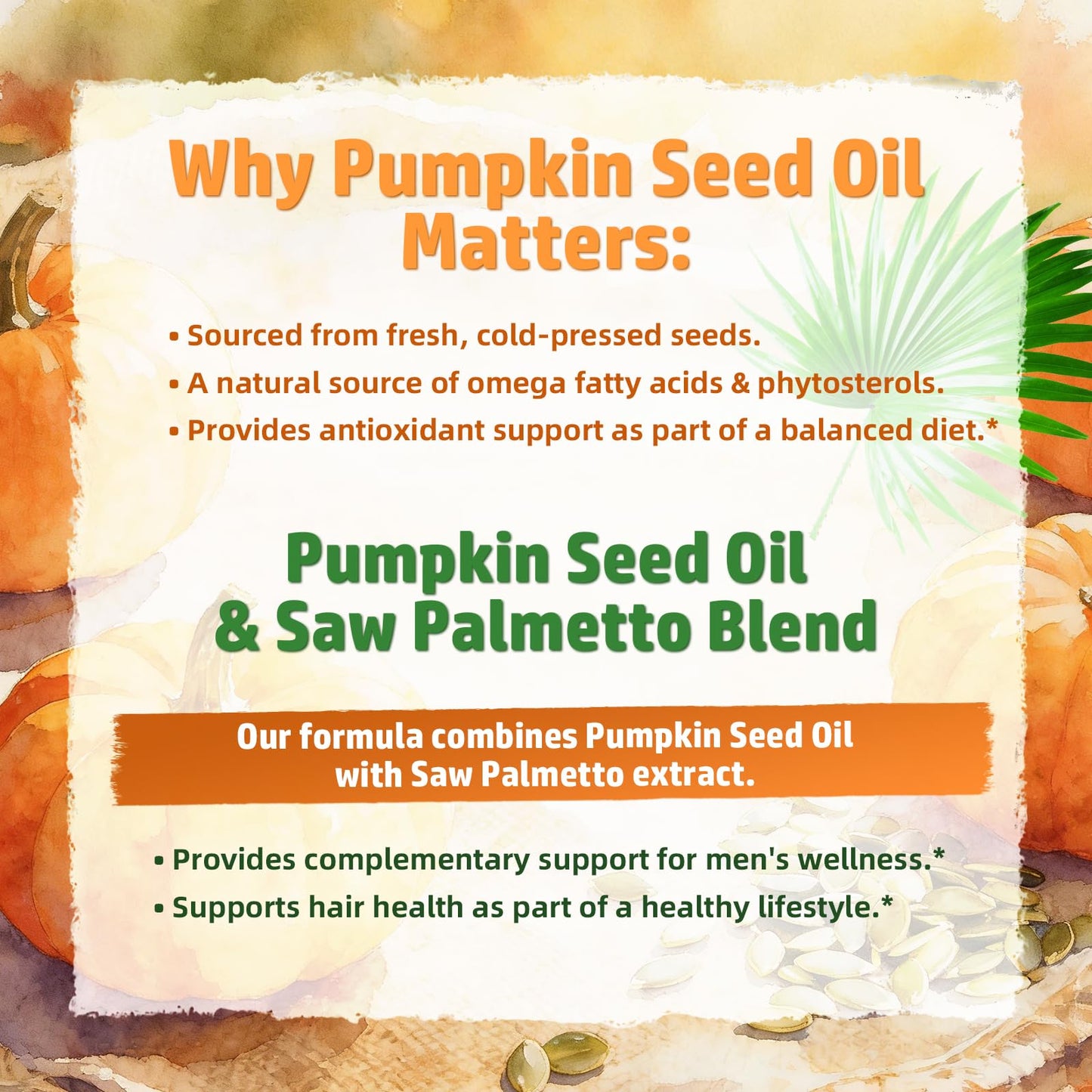 MEENCCD Pumpkin Seed Oil Gummies with Saw Palmetto for Hair and Skin Health, Sugar-Free Raspberry Flavor, 120 Count