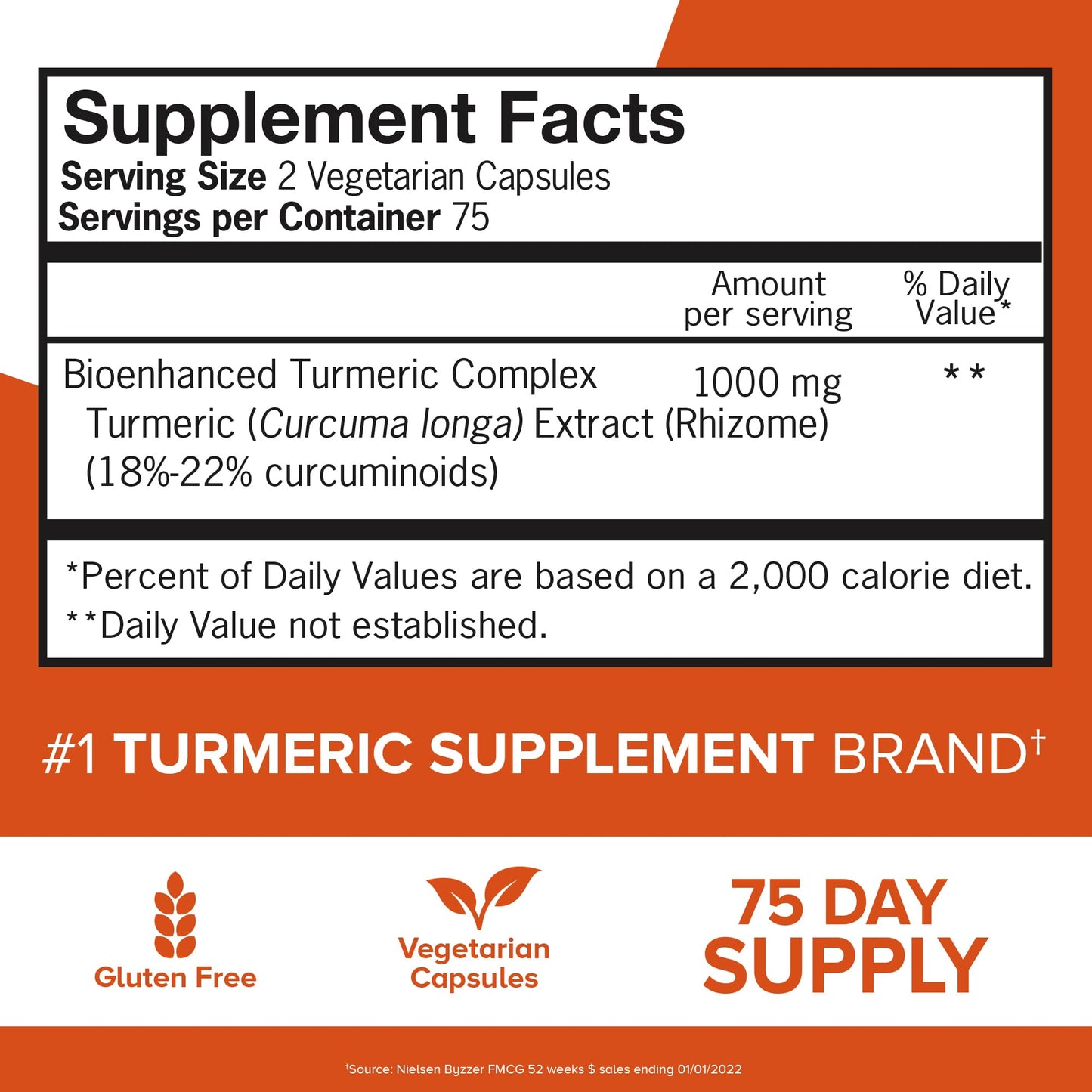 Qunol Turmeric Curcumin Supplement 1000mg Ultra High Absorption Capsules, 150 Count