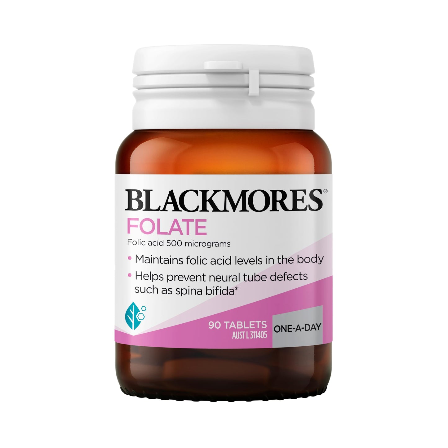 Blackmores Folate 500mcg Folic Acid, 90 Tablets