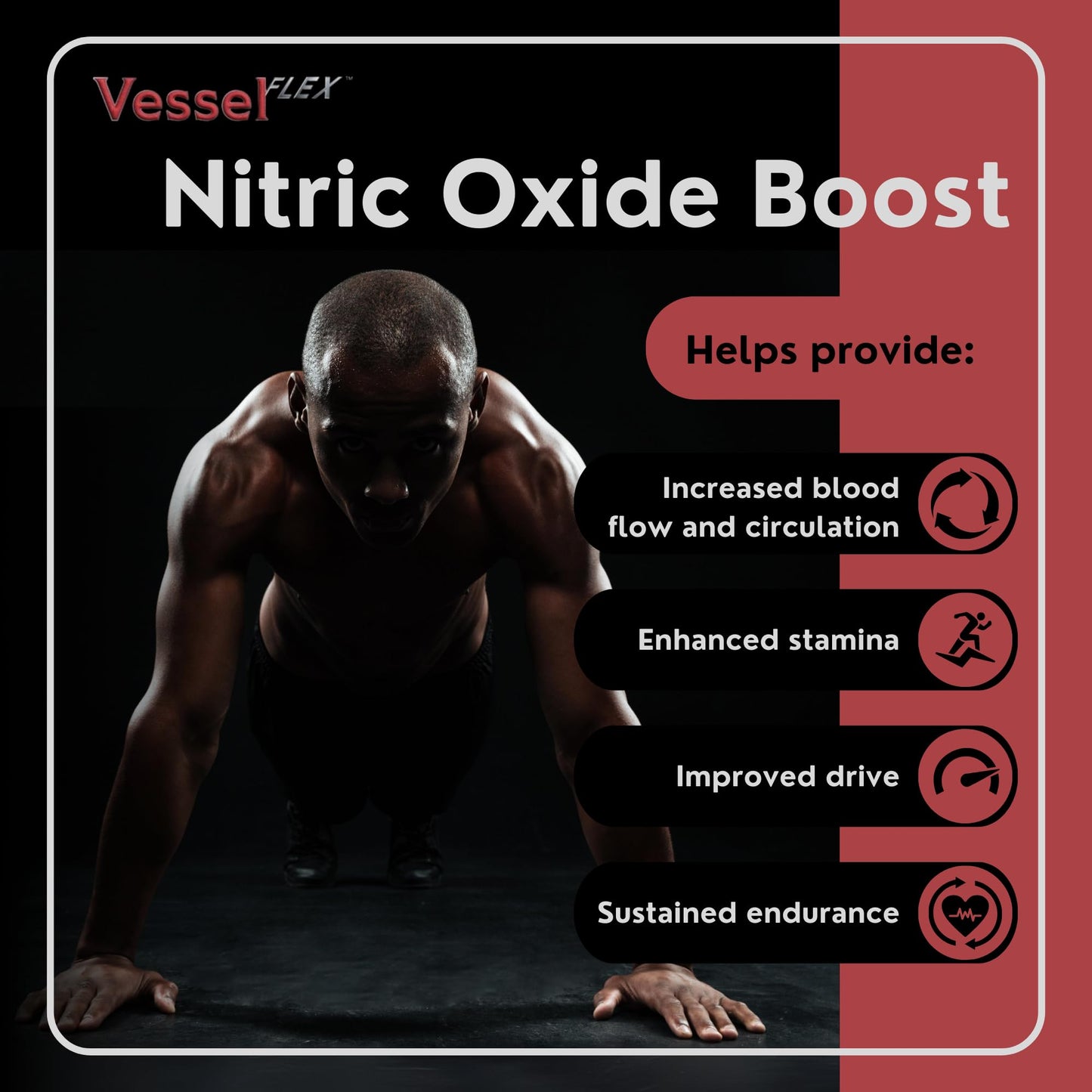 VesselFLEX Super Nitric Oxide Booster for Men Capsule 90 Count