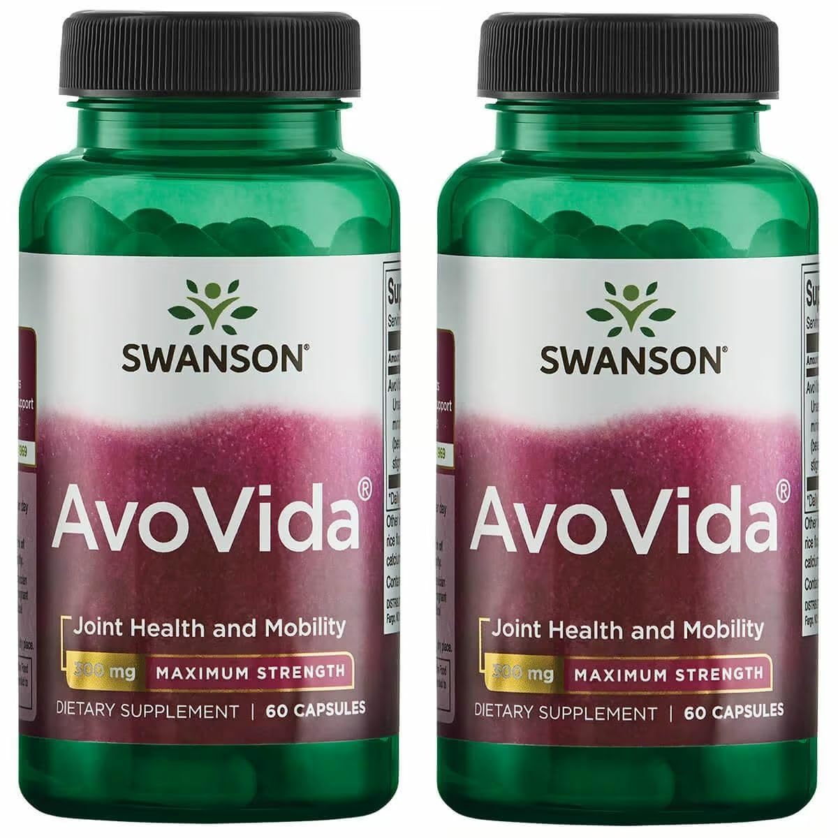 Swanson AvoVida Cartilage & Joint Health Supplement with Phytosterols from Avocado & Soy Extracts, Non-GMO, 120 Capsules