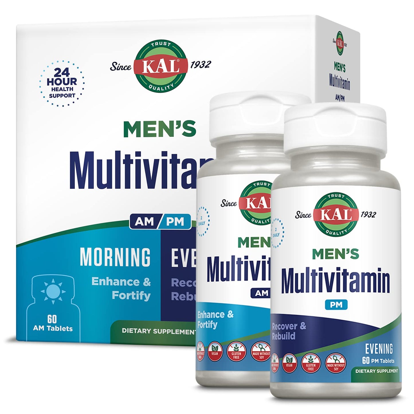 KAL Men's Multivitamin AM/PM 120 Tablets