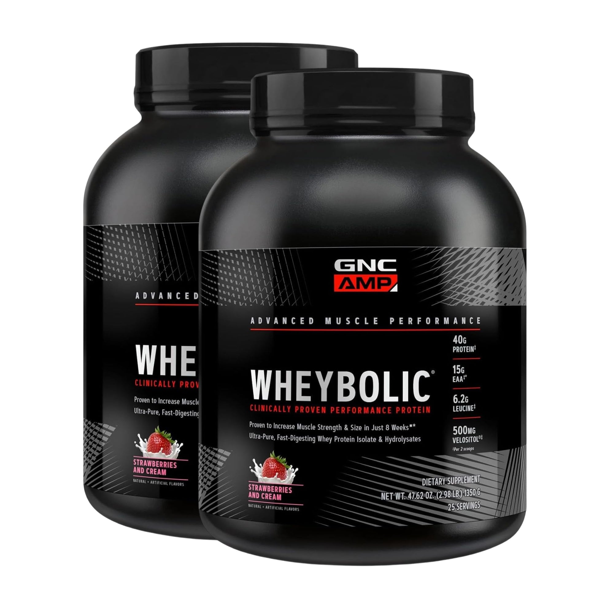 GNC AMP Wheybolic Whey Protein Powder Isolate with BCAA, 25 Servings