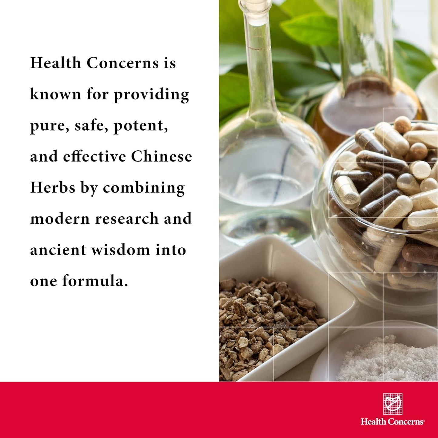 Health Concerns Ginseng and Rhodiola – Herbal Supplement for Lung Health & Congestion, with Licorice Root Extract & Apricot Seed Extract – Traditional Chinese Respiratory Support, 90 Capsules