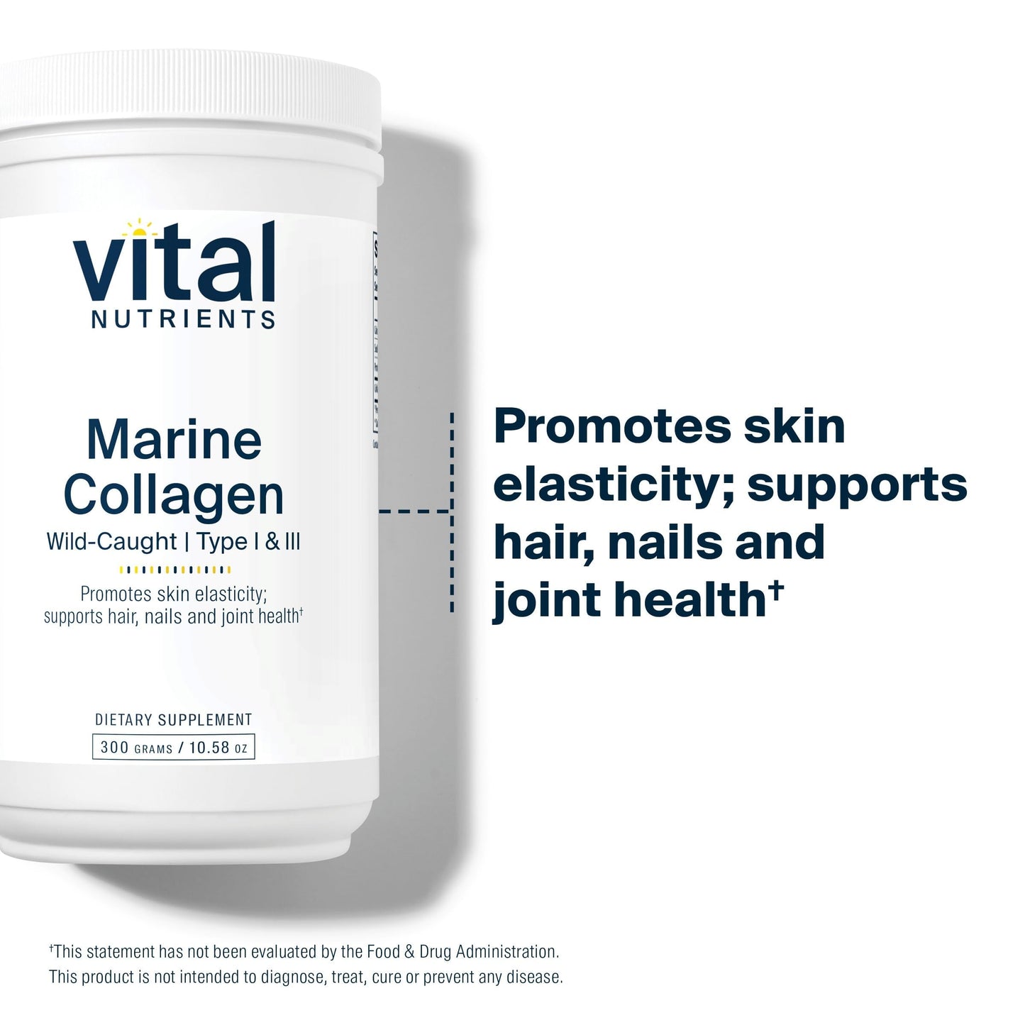 Vital Nutrients Marine Collagen Powder Unflavored 10.58 oz