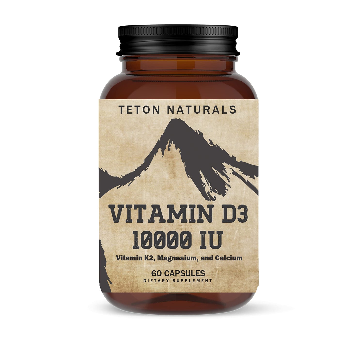 Teton Naturals K2D3 10000IU Capsules 60 Count