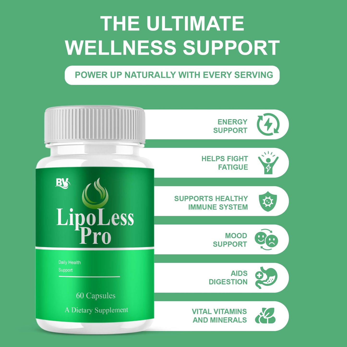 BLUE VIBE Lipoless Pro Capsules, 180 Capsules