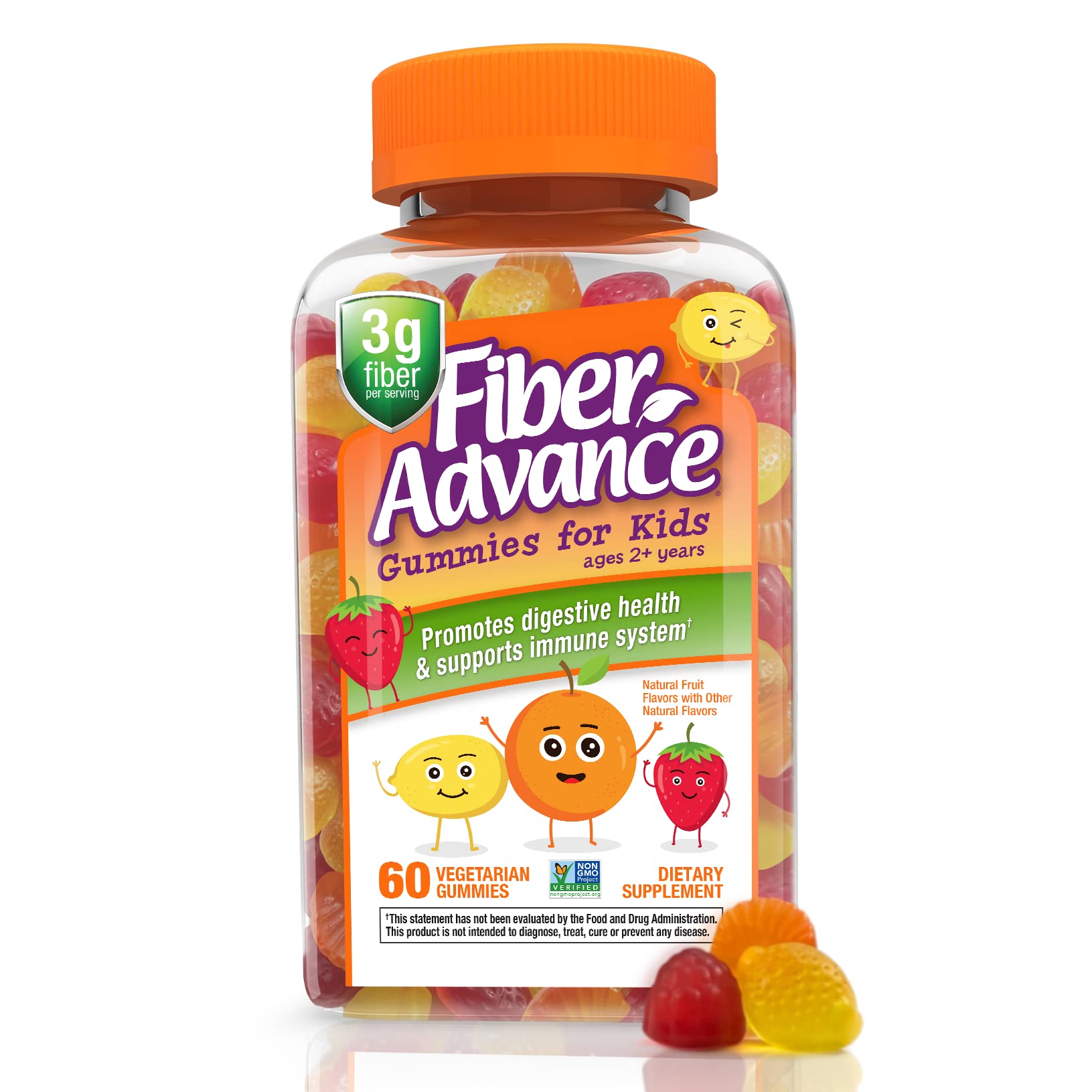 Fiber Advance Gummies for Kids, 60 Count