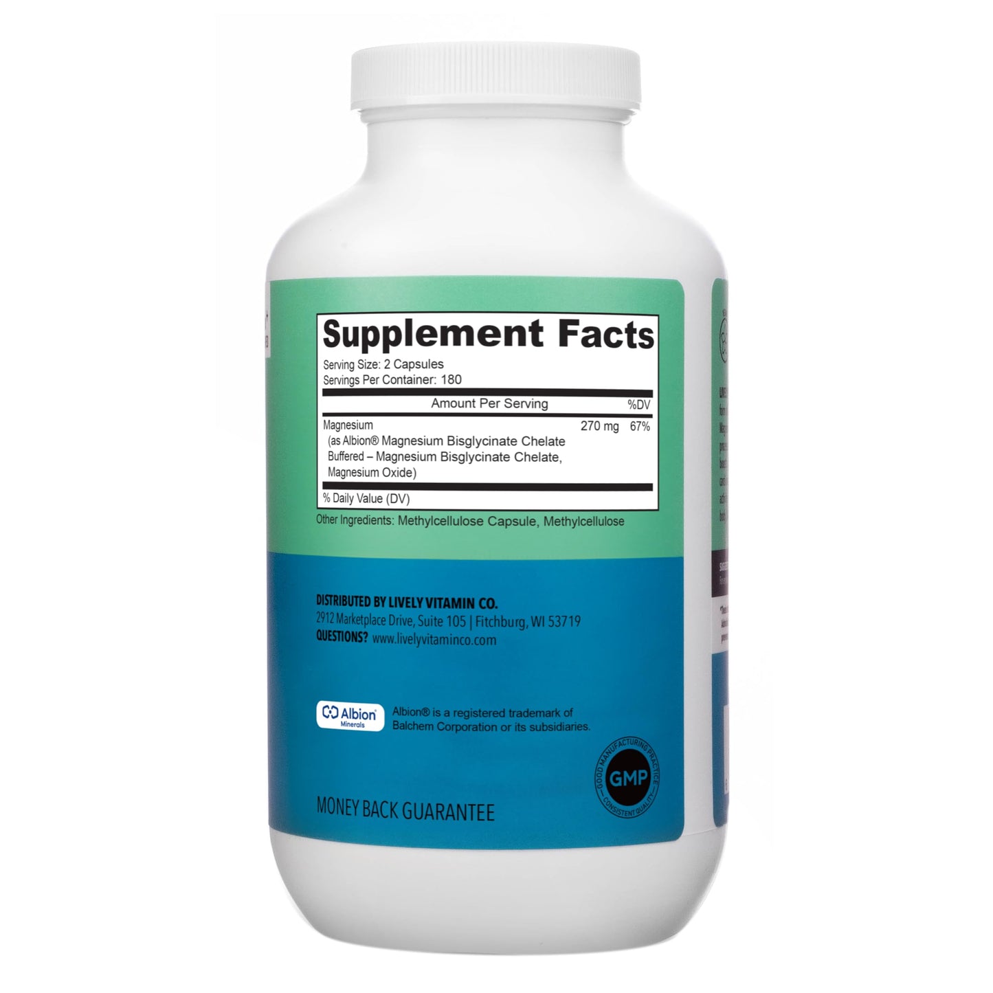 Lively Vitamin Co Magnesium Ease Capsules 360
