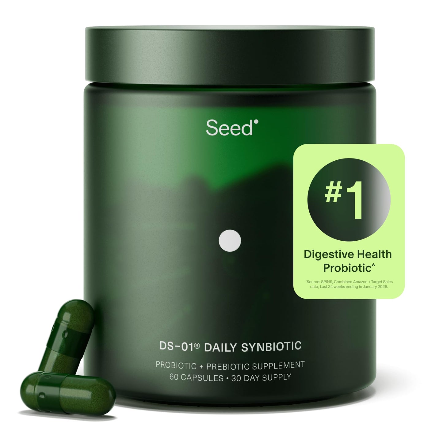 Seed DS-01 Daily Synbiotic Capsule 60 Count