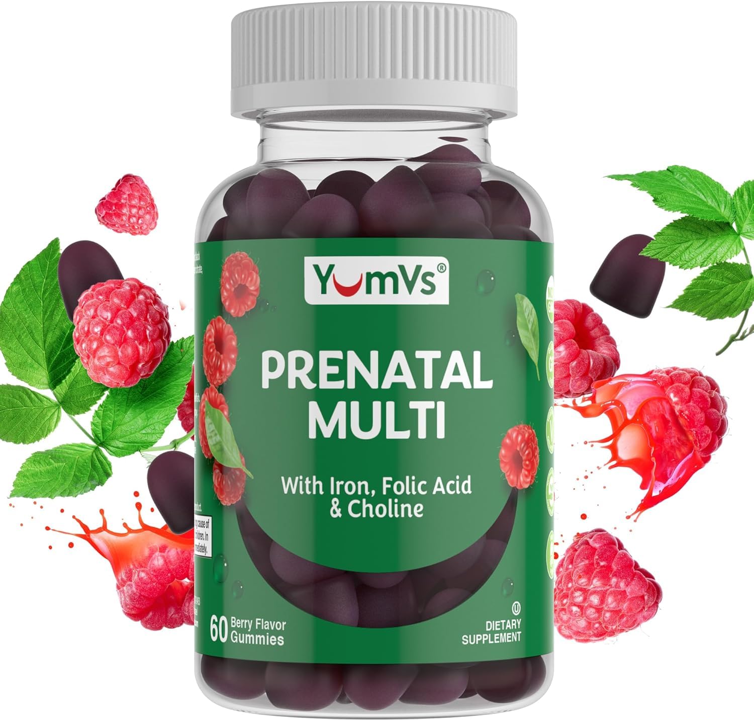 YUM-V'S Prenatal Gummies for Women 60 Count