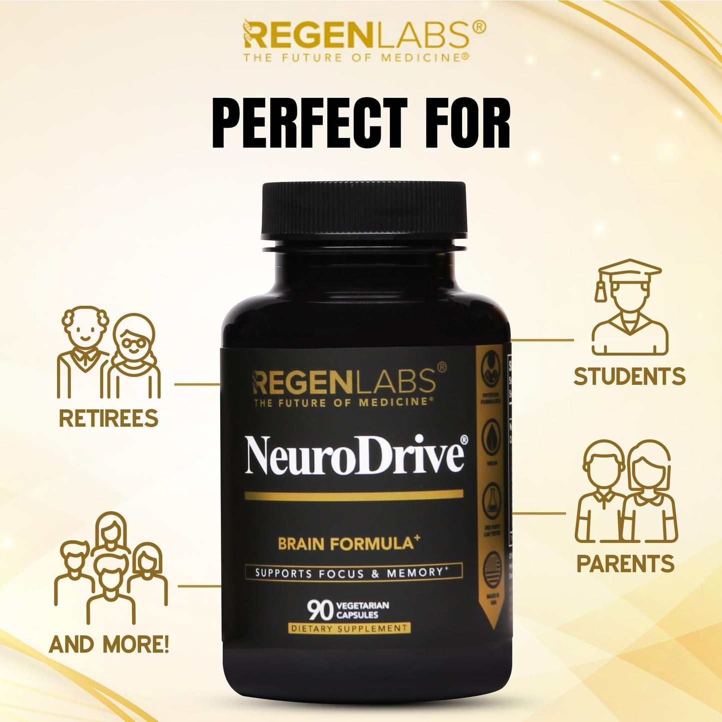 Regen Labs NeuroDrive Memory & Focus Supplement Capsule 1 Count