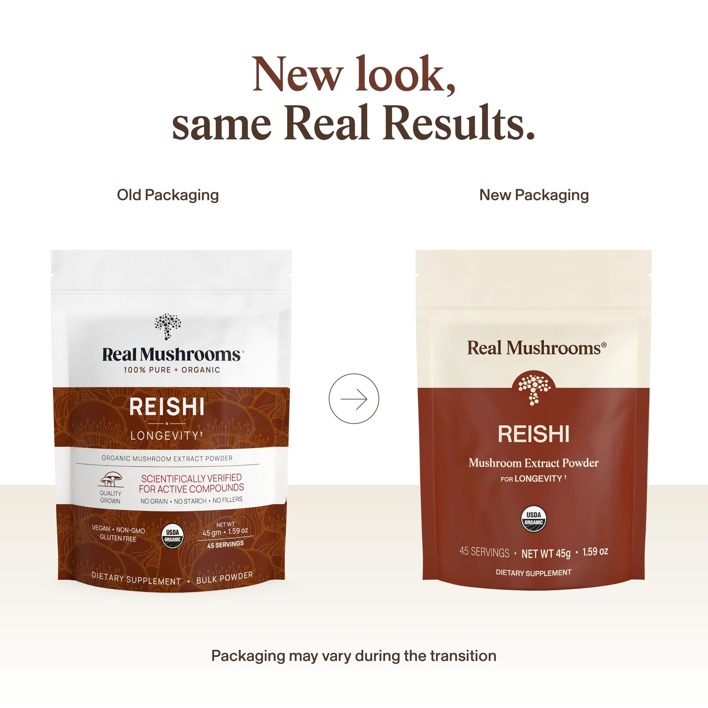 Real Mushrooms Reishi Mushroom Powder 1.58 oz