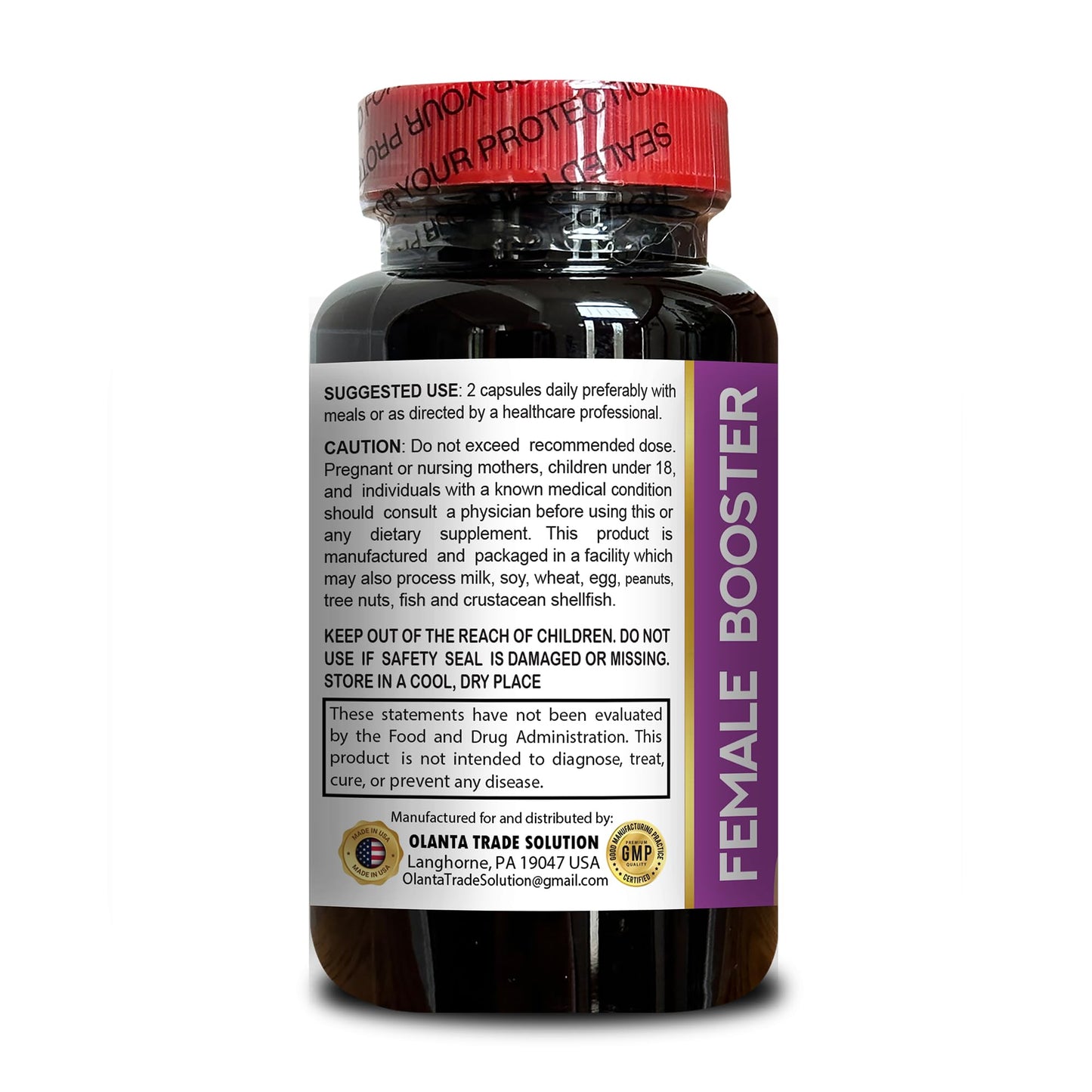 OLANTA TRADE SOLUTION Female Booster Supplement for Women Capsule, 60 Count