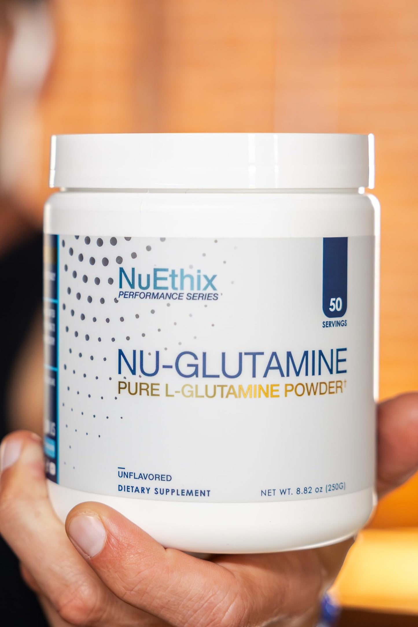 NuEthix Formulations Nu-Glutamine Pure L-Glutamine Powder, 50 Servings