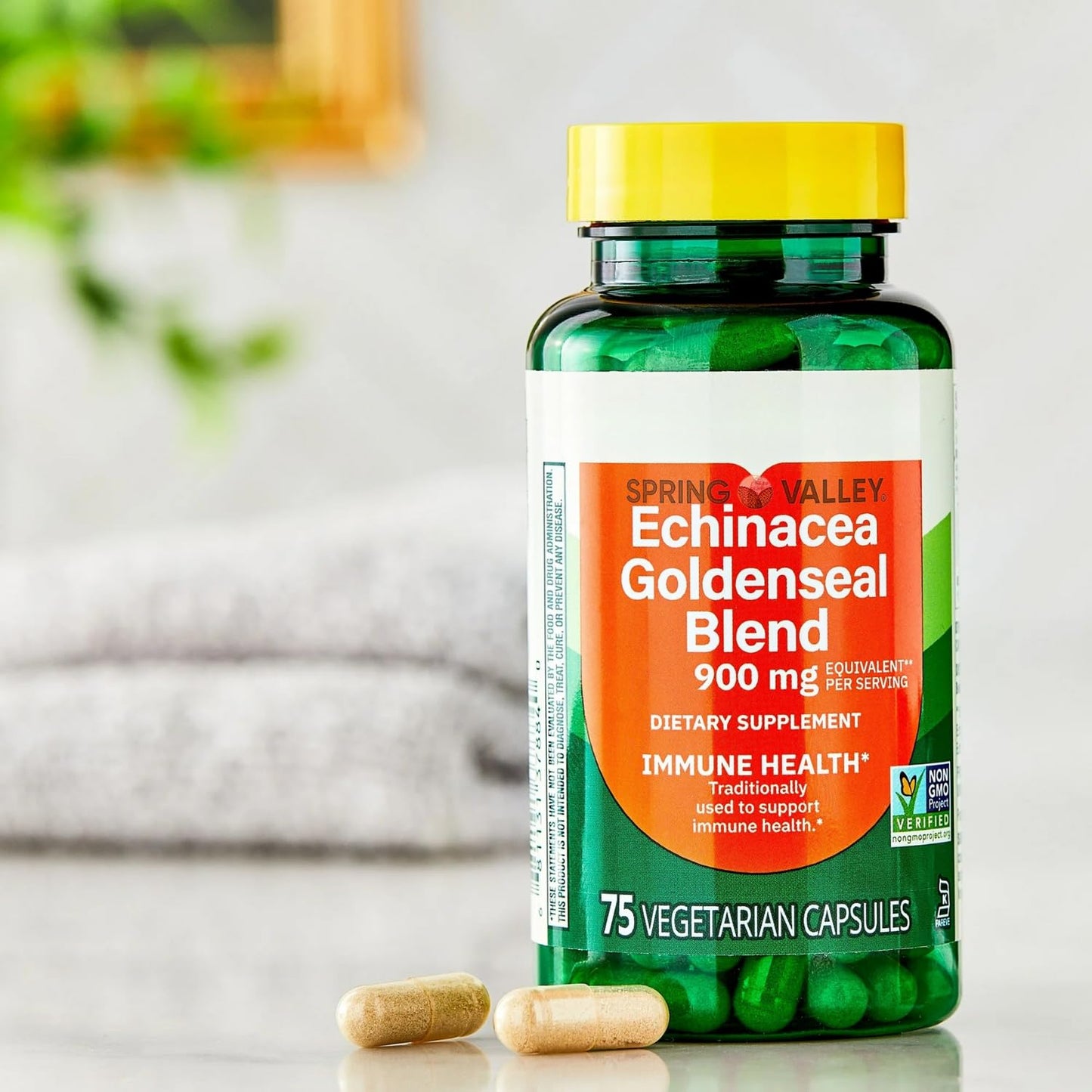 SCHMIDT EMPIRE Echinacea Goldenseal Blend 900 mg, 75 Vegetarian Capsules, Pack of 2