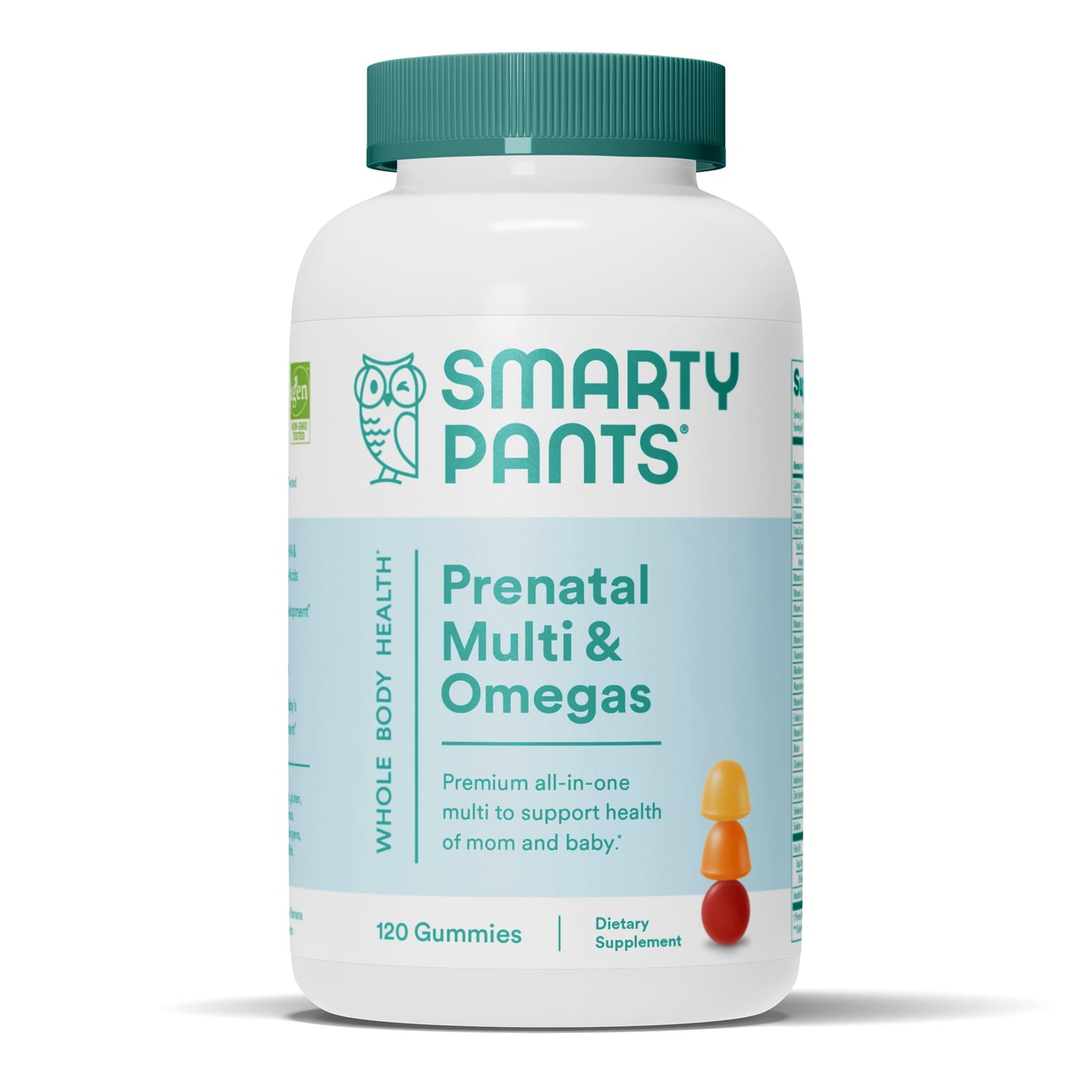 SmartyPants Prenatal Vitamins for Women, Multivitamin Gummies 120 Count