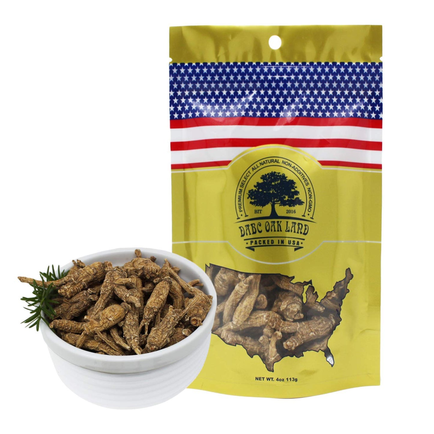 DABC OAK LAND American Wisconsin Ginseng Tablets, 4 Count