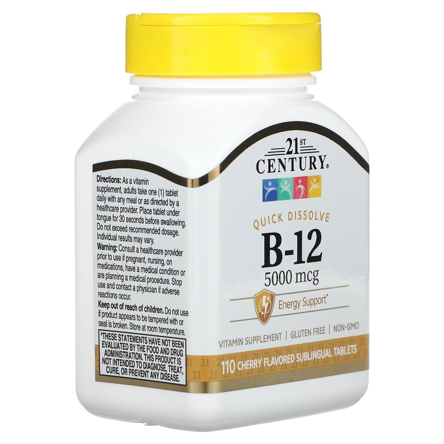 SIKXTOA Vitamin B-12 5000 mcg Sublingual Tablets, 110 Tablets