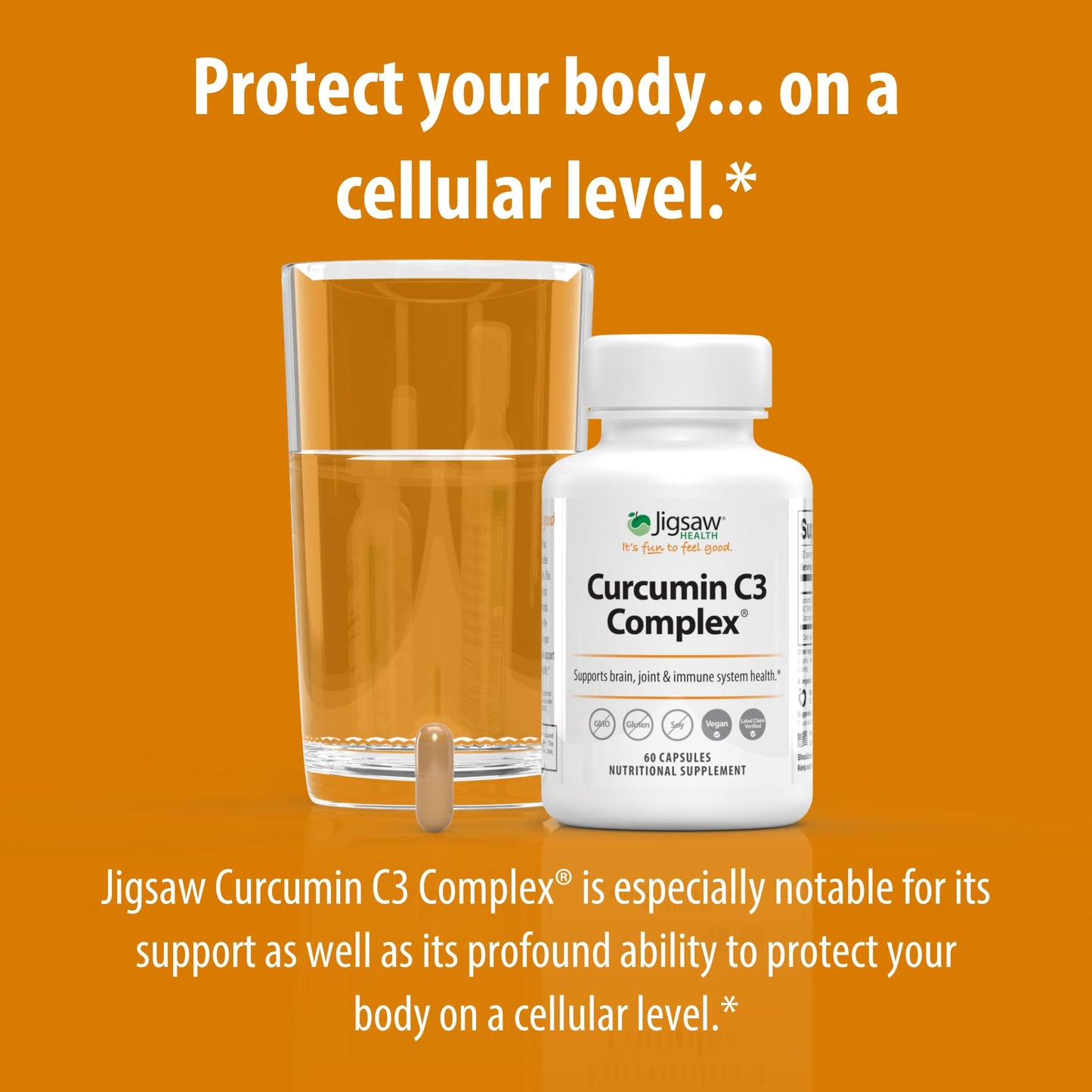 Jigsaw Health Curcumin C3 Complex Capsules, 60 Count
