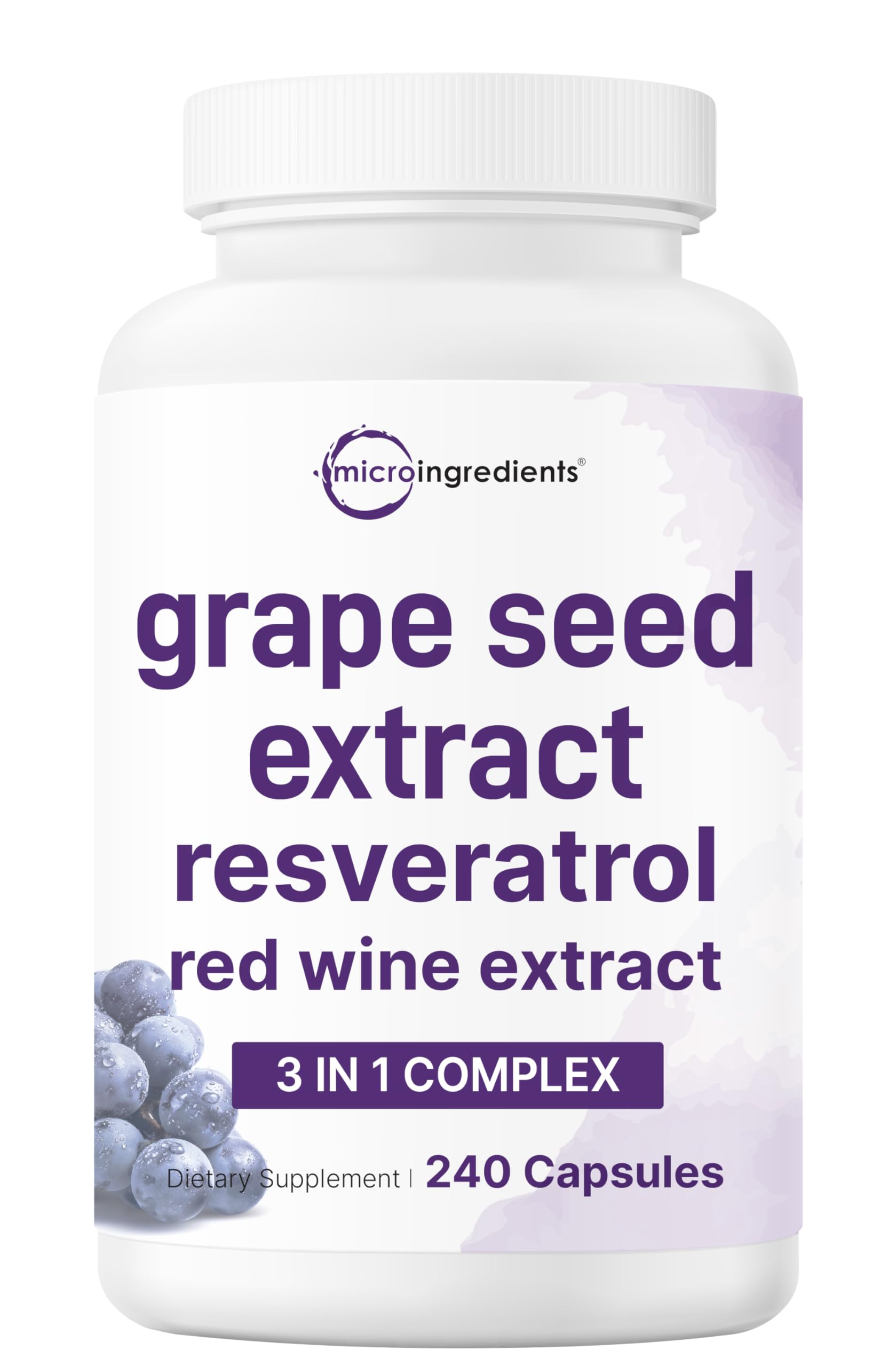 Micro Ingredients Grape Seed Extract Capsules, 240