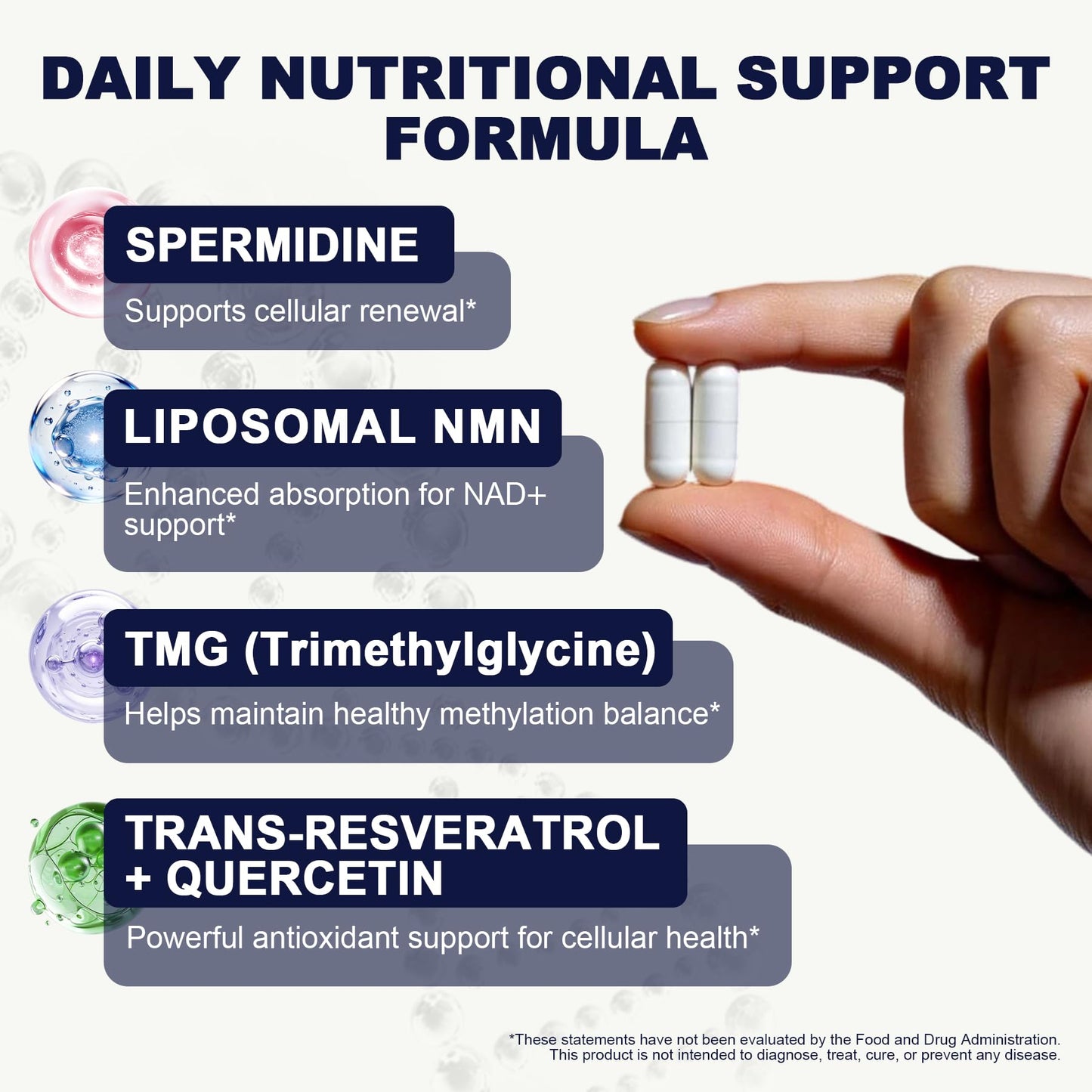 LanranBee Liposomal NMN Supplement Complex 60 Capsules