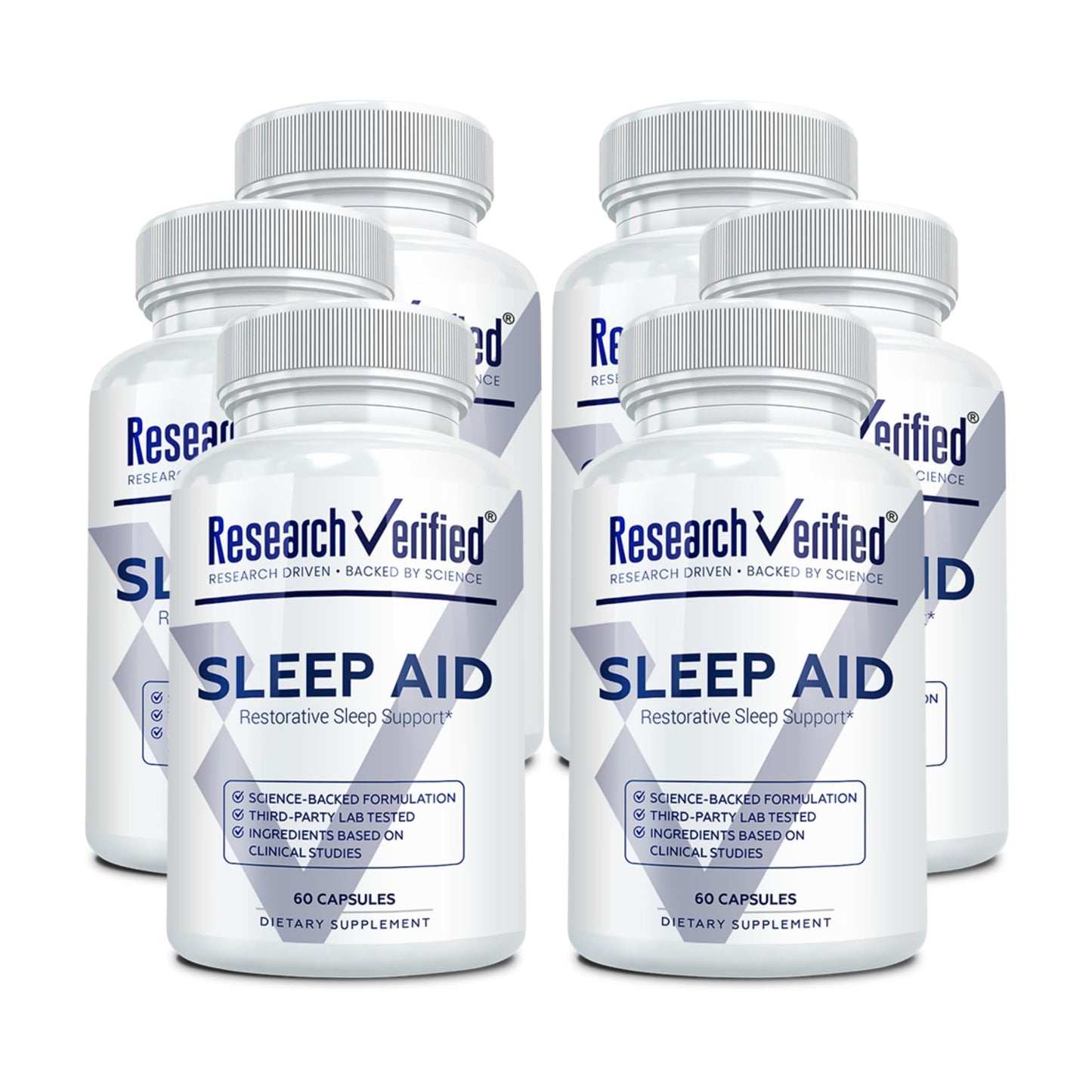 Research Verified Sleep Melatonin Chamomile Valerian L-Ornithine Capsules, 360 Count