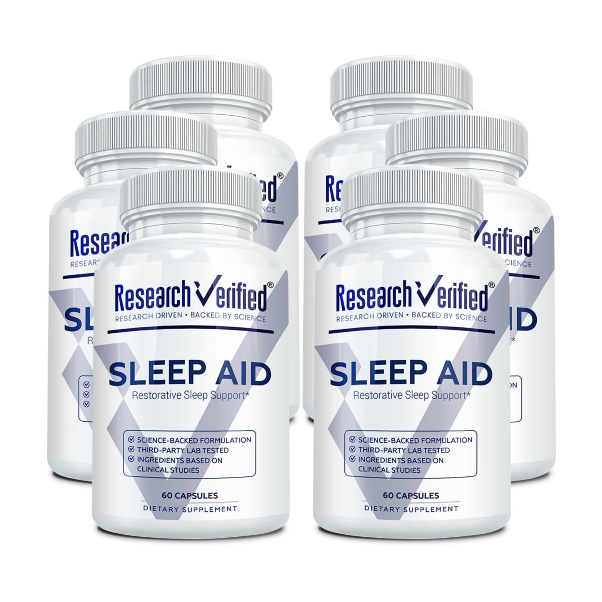Research Verified Sleep Melatonin Chamomile Valerian L-Ornithine Capsules, 360 Count
